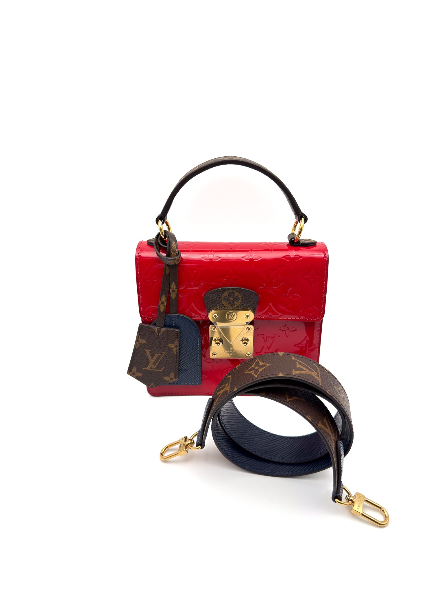 Louis Vuitton Vernis Epi Monogram Spring Street Scarlet