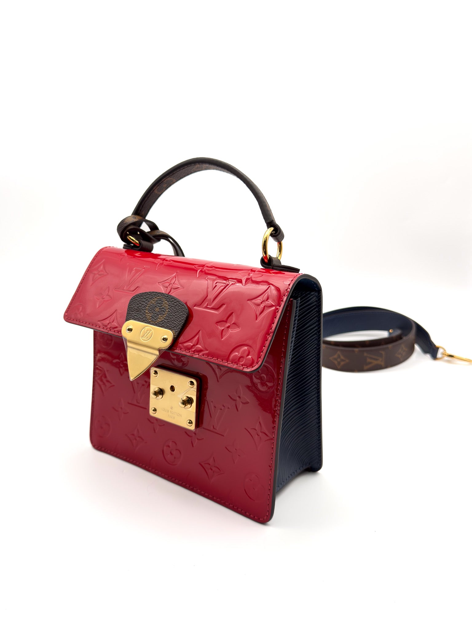 Louis Vuitton Vernis Epi Monogram Spring Street Scarlet