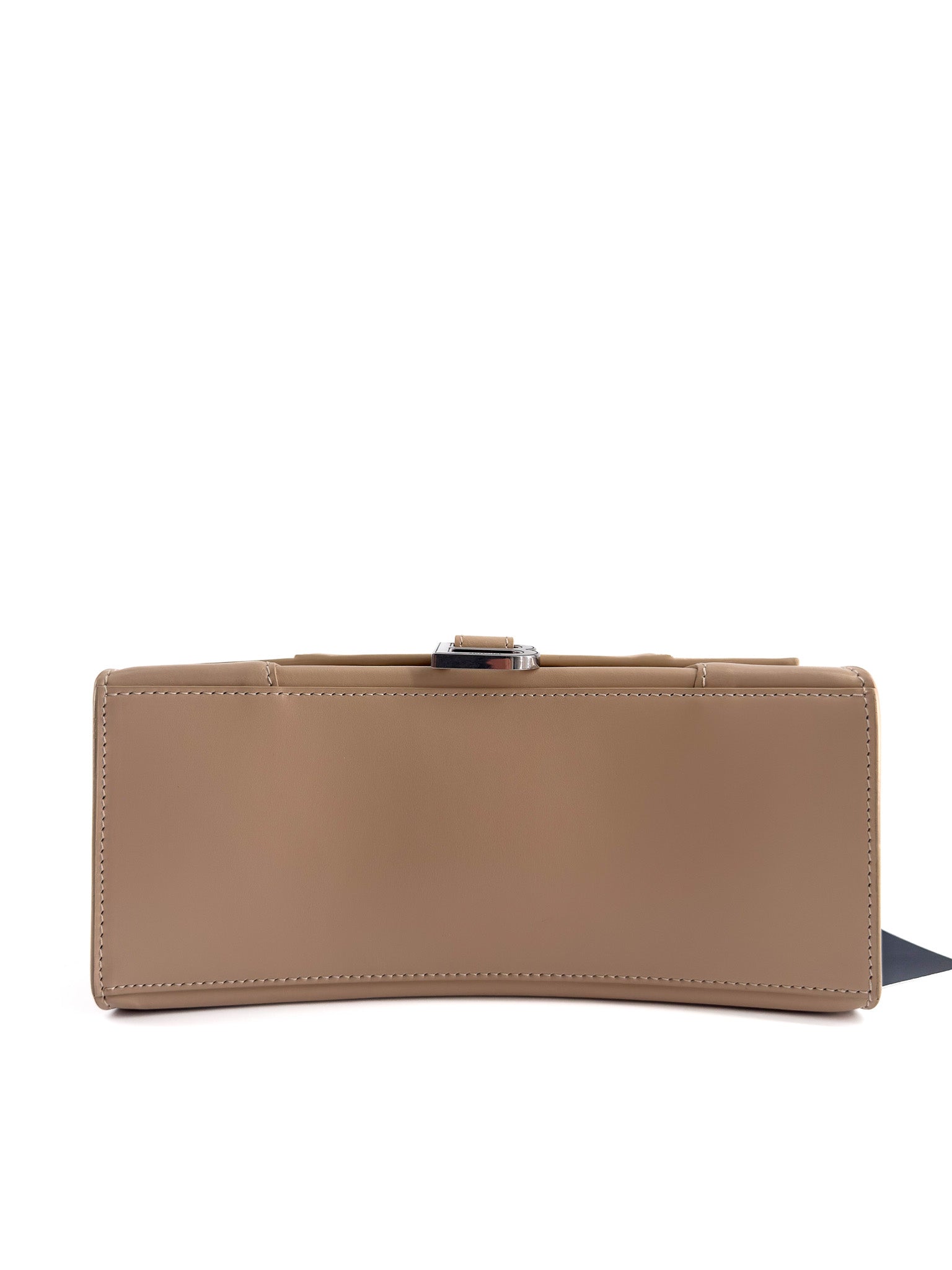 Balenciaga Beige Hourglass Small Leather top handle bag