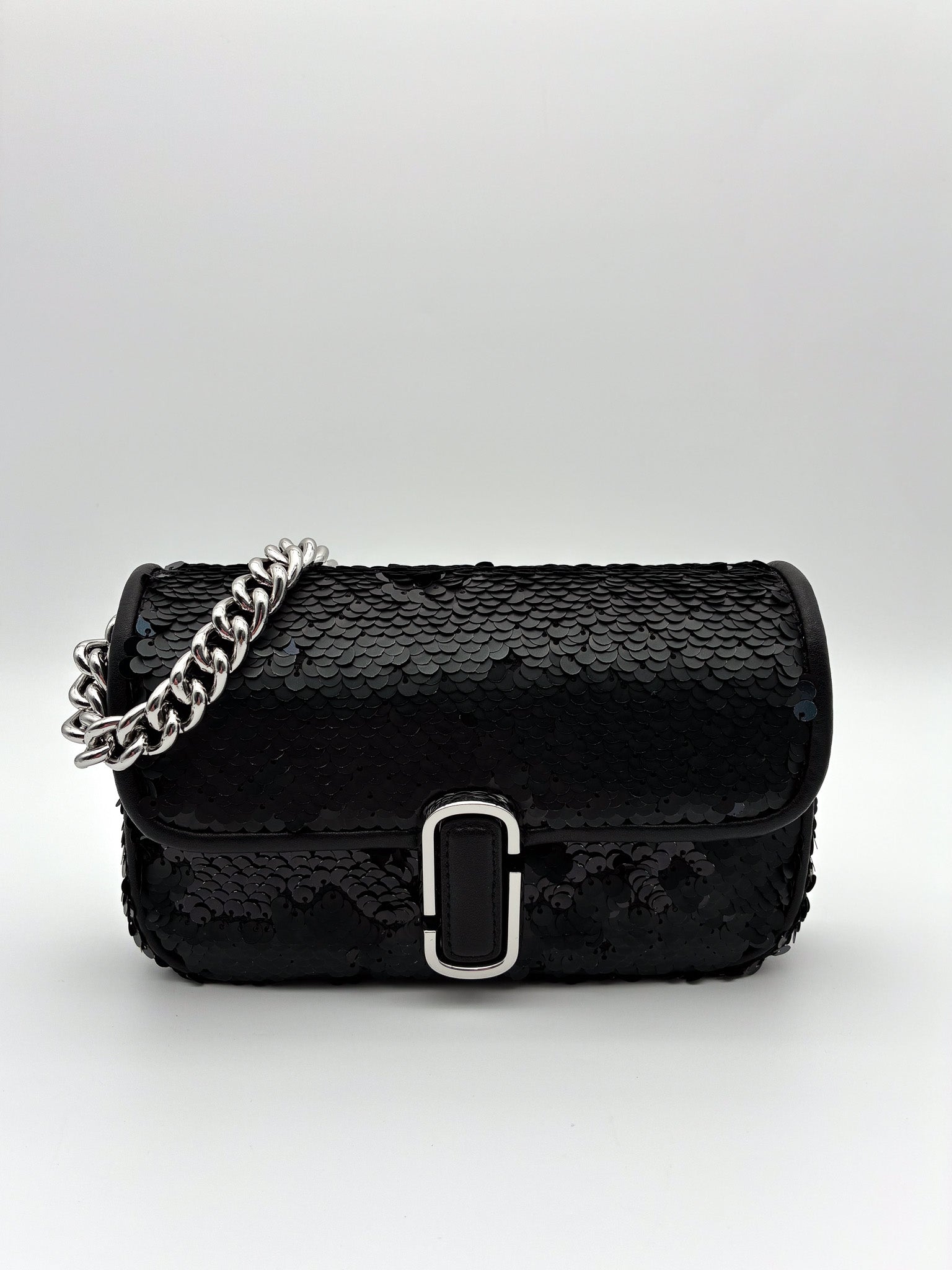 Marc Jacobs The Mini J Marc Shoulder Women's Black Sequined