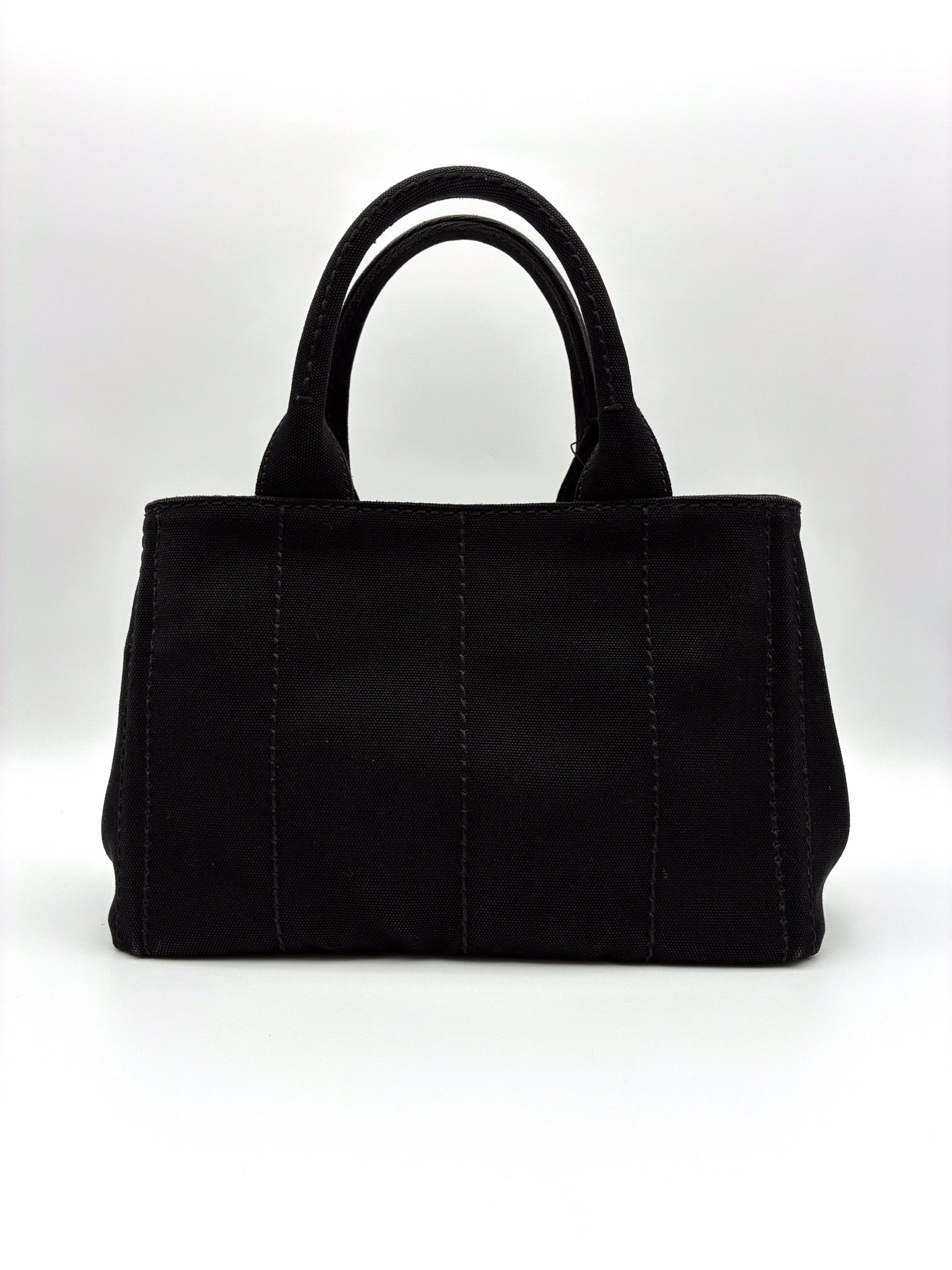 PRADA Small Canvas Canapa Logo Tote