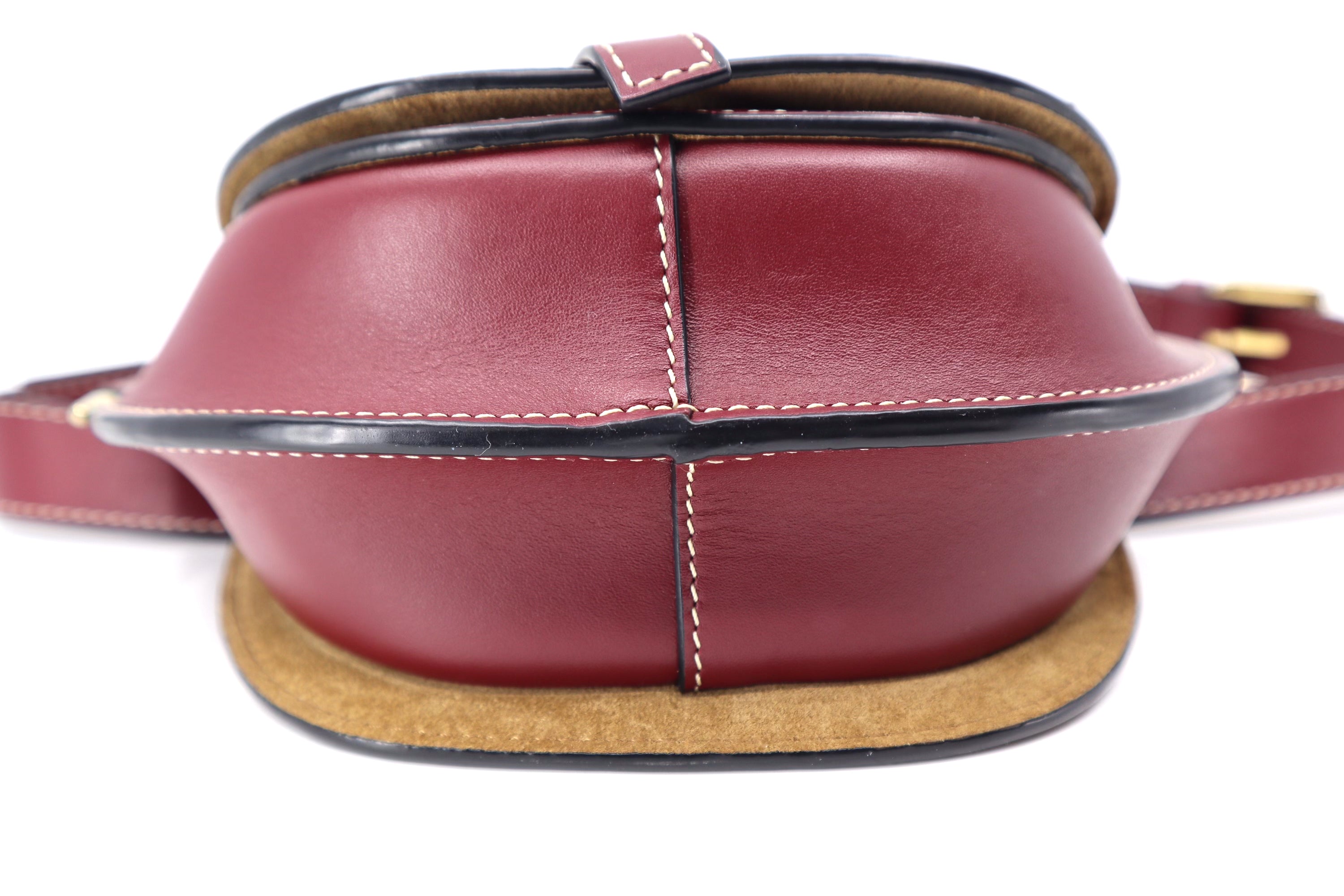 Loewe Calfskin Mini Gate Belt Bag Burgundy