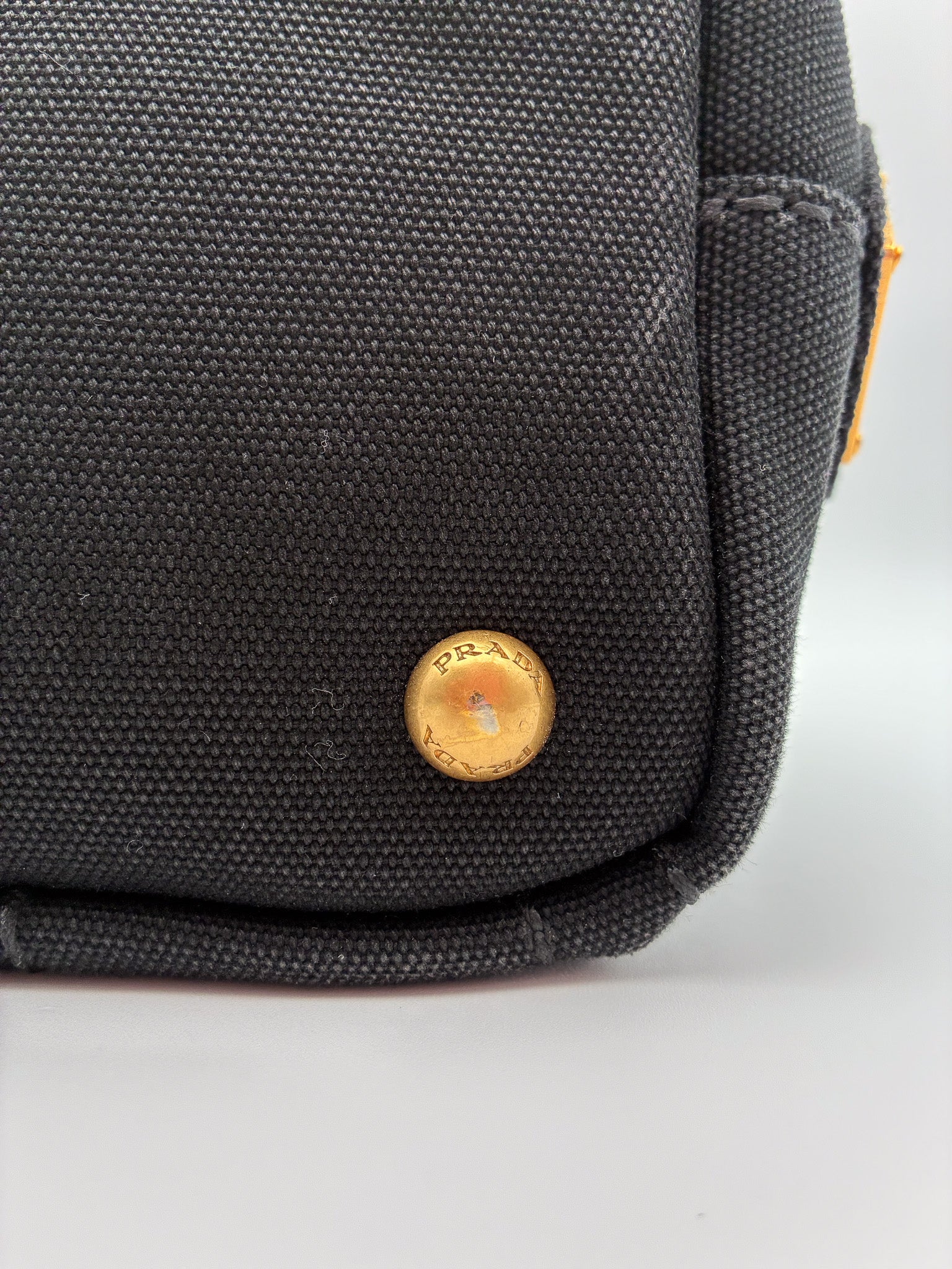 PRADA Small Canvas Canapa Logo Tote