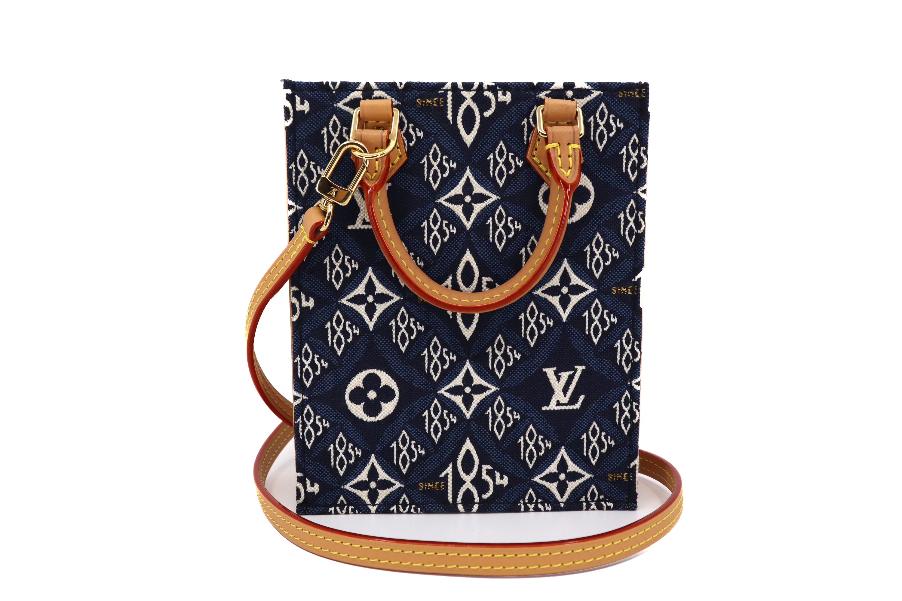 Louis Vuitton Jacquard  Since 1854 Petit Sac Plat Denim Blue