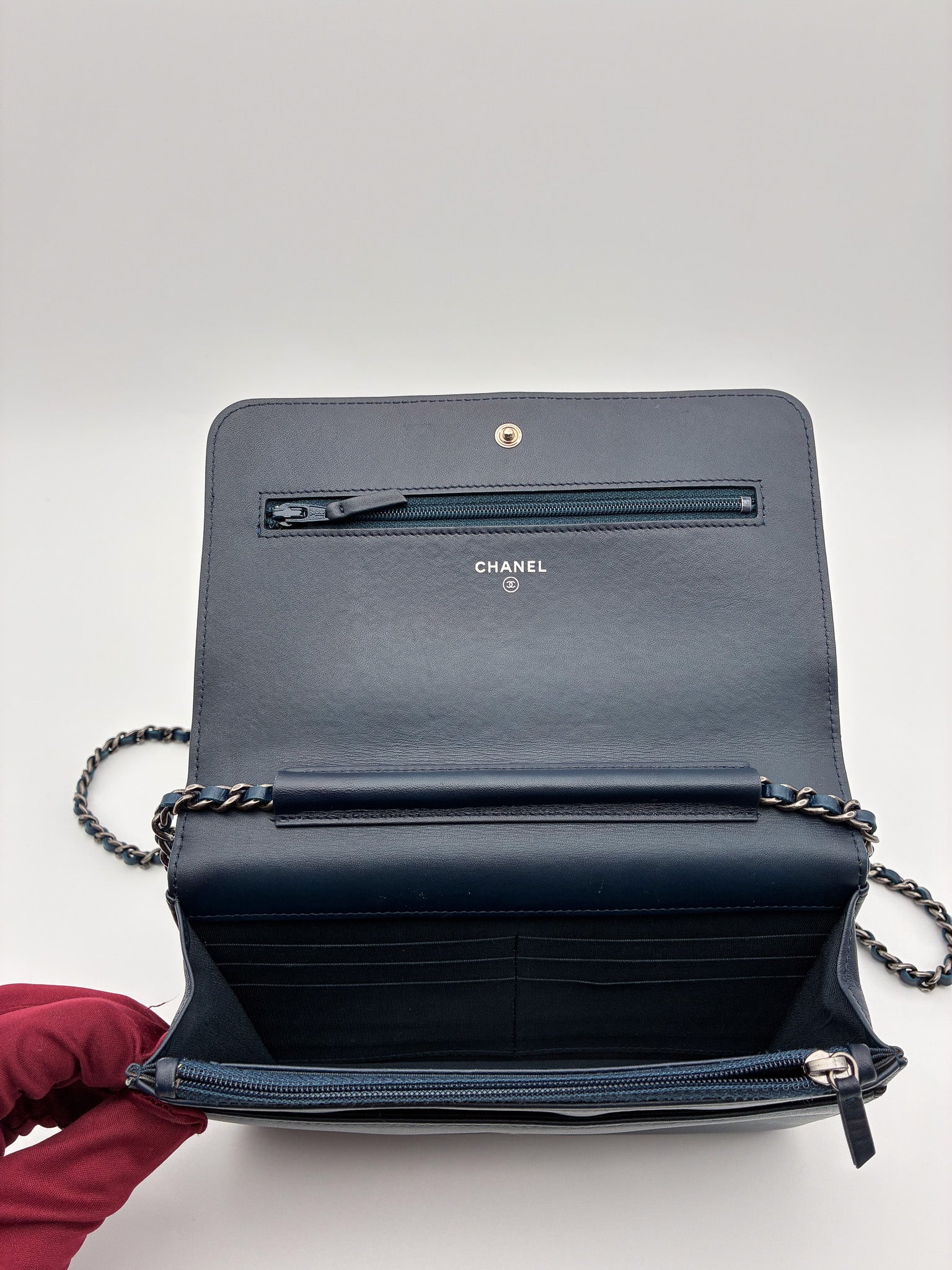 Chanel Coco Boy Wallet on Chain Quilted Aged Calfskin