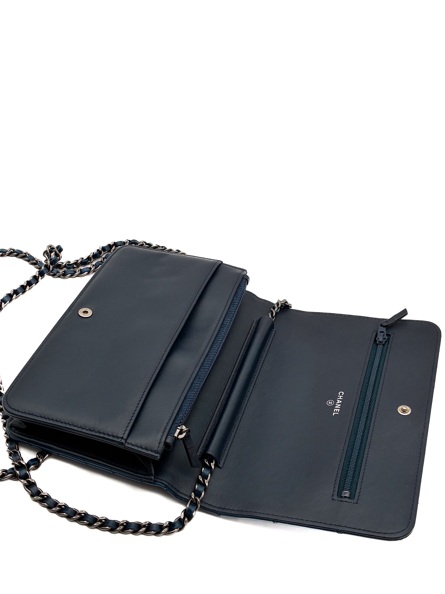 Chanel Coco Boy Wallet on Chain Quilted Aged Calfskin