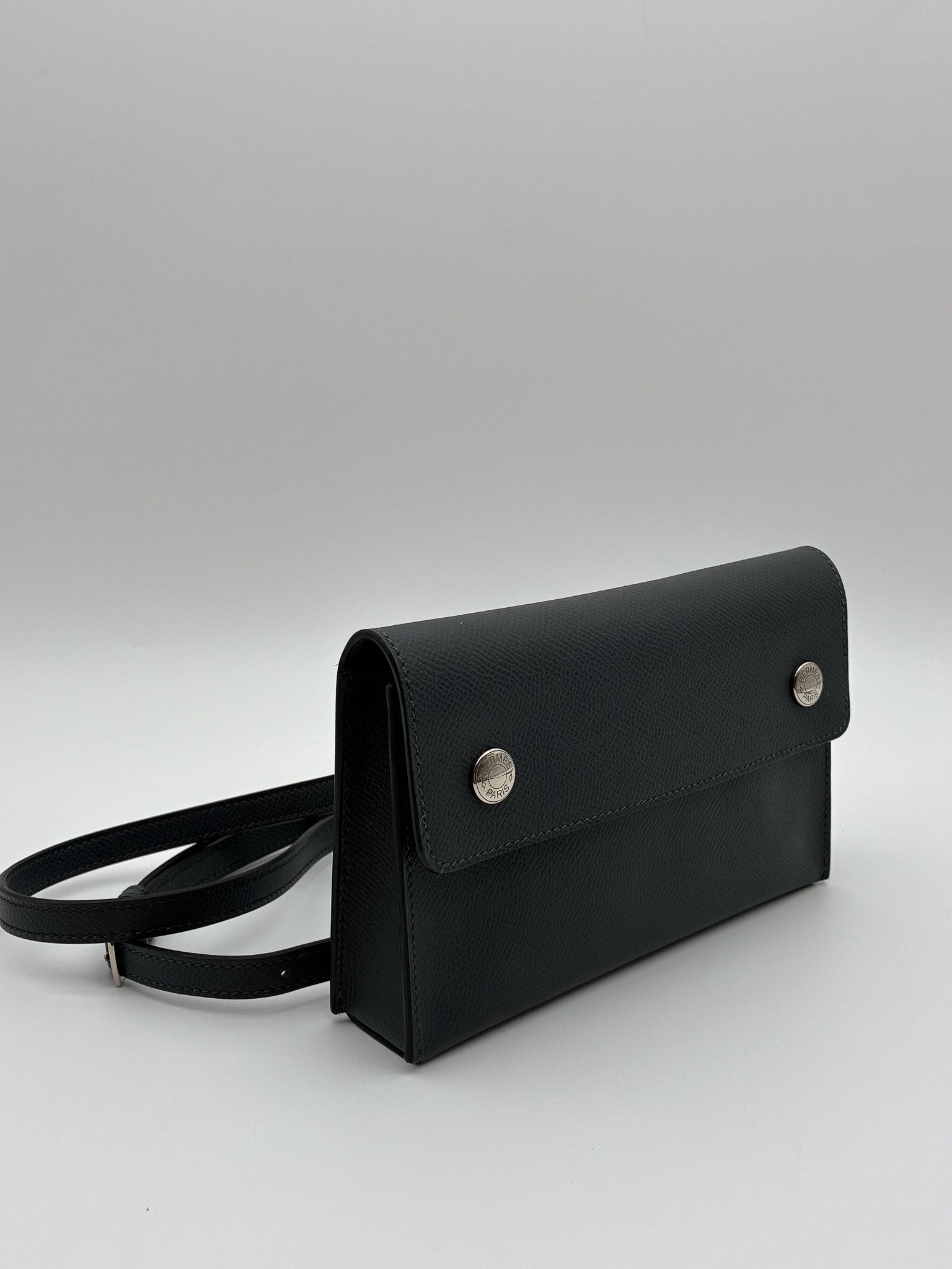 Hermes Epsom Hermesnap Wallet Gris Meyer