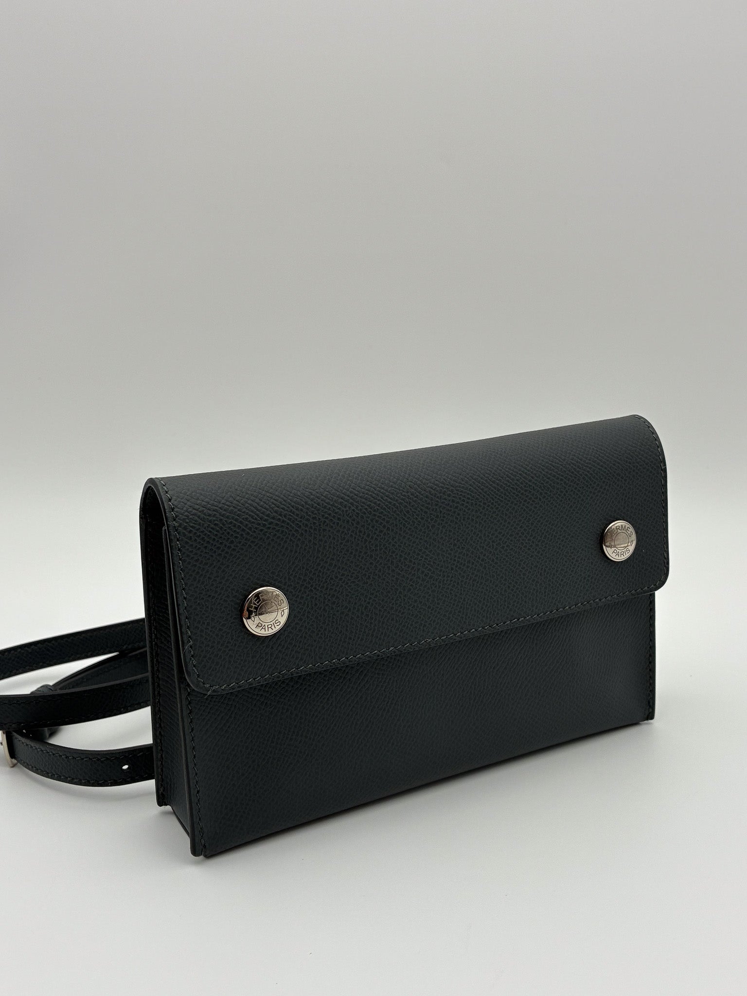 Hermes Epsom Hermesnap Wallet Gris Meyer
