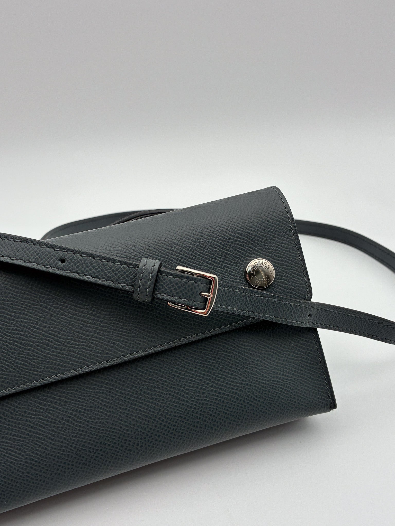 Hermes Epsom Hermesnap Wallet Gris Meyer