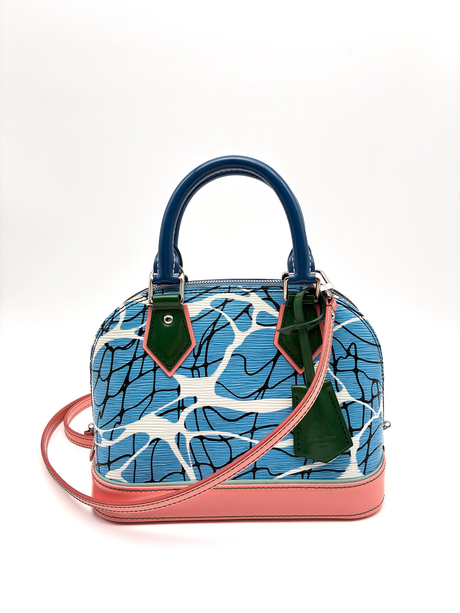 Louis Vuitton Epi Alma BB Aqua