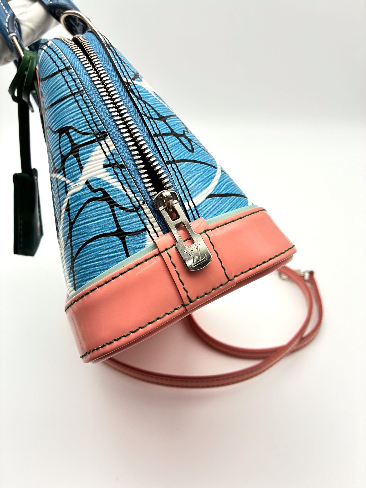 Louis Vuitton Epi Alma BB Aqua