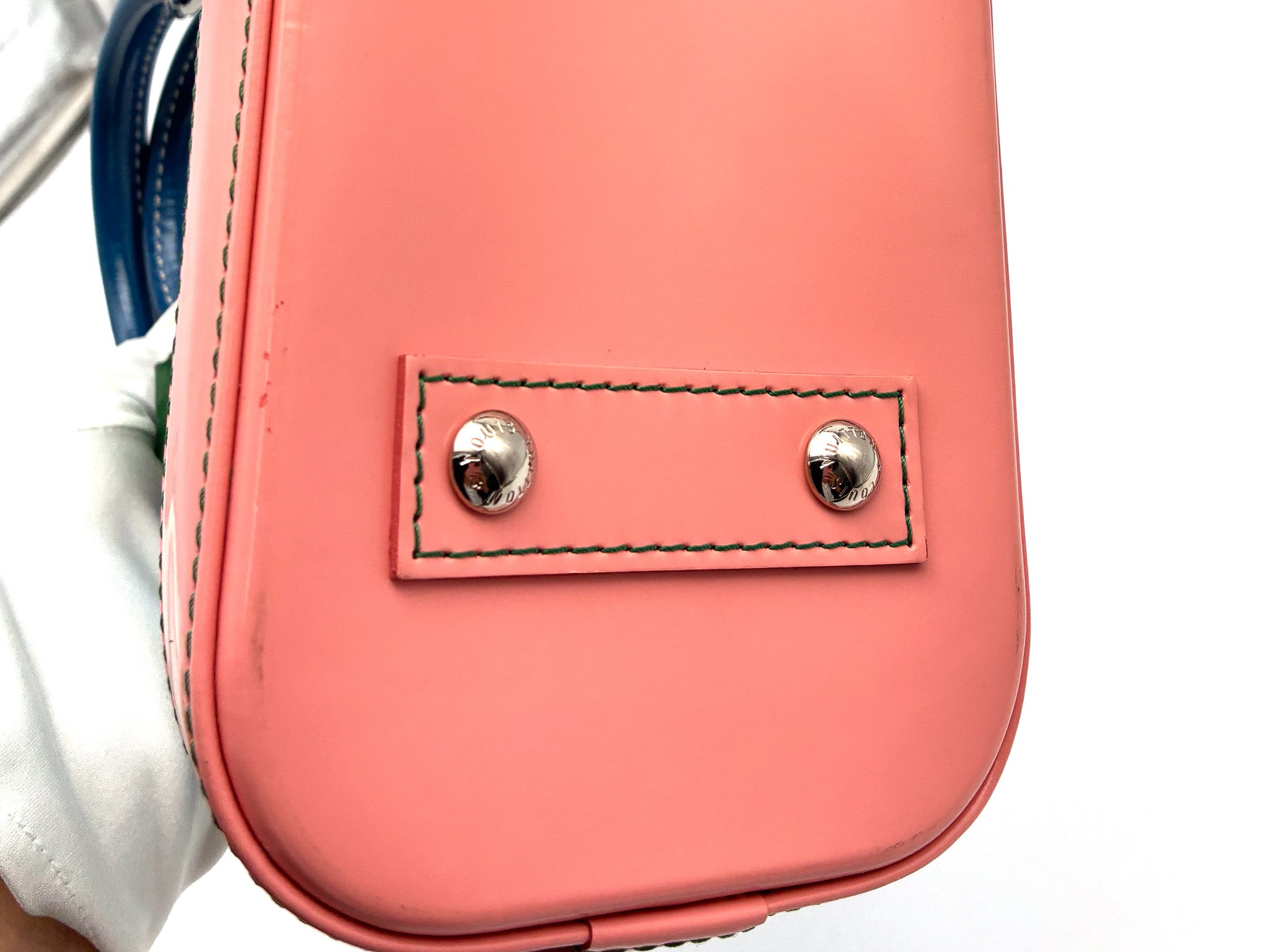 Louis Vuitton Epi Alma BB Aqua