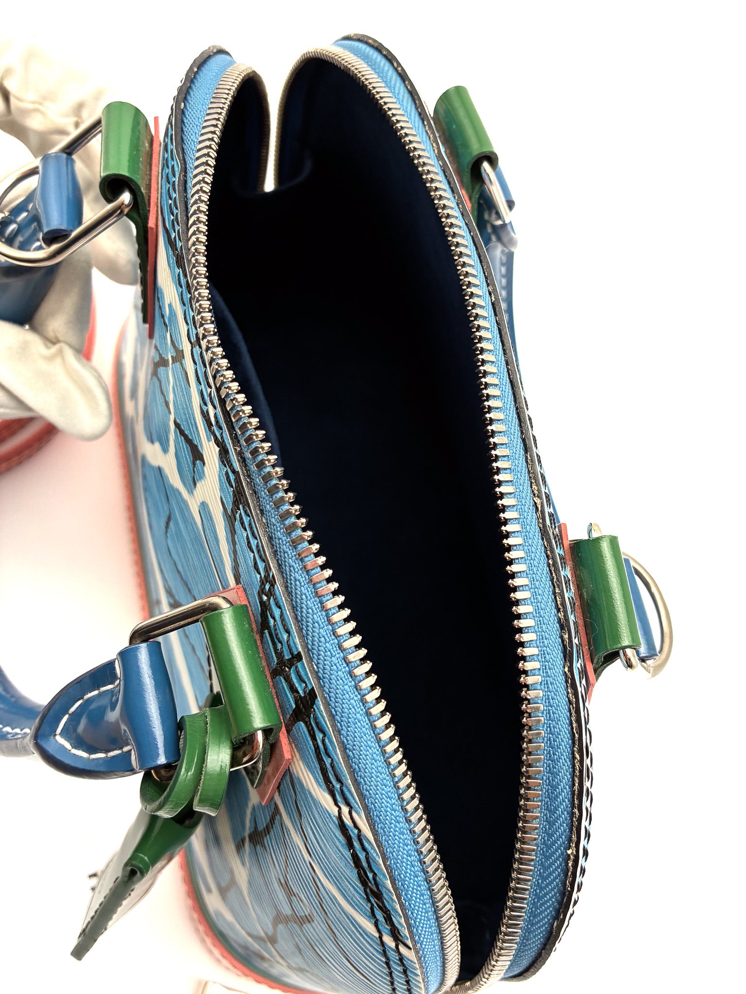 Louis Vuitton Epi Alma BB Aqua