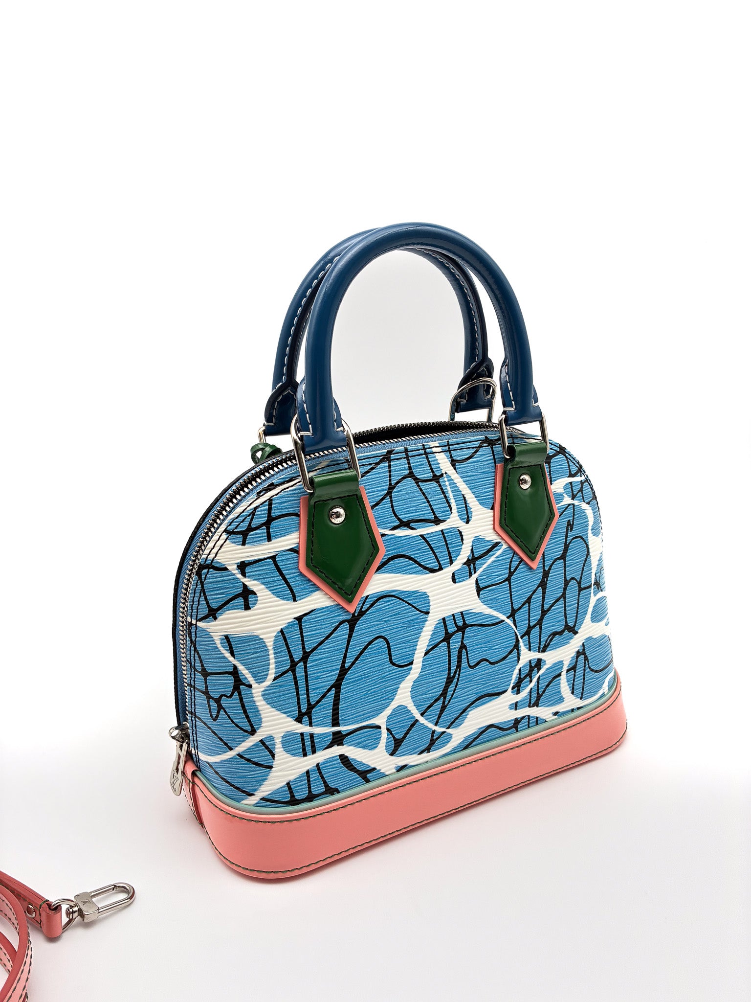Louis Vuitton Epi Alma BB Aqua