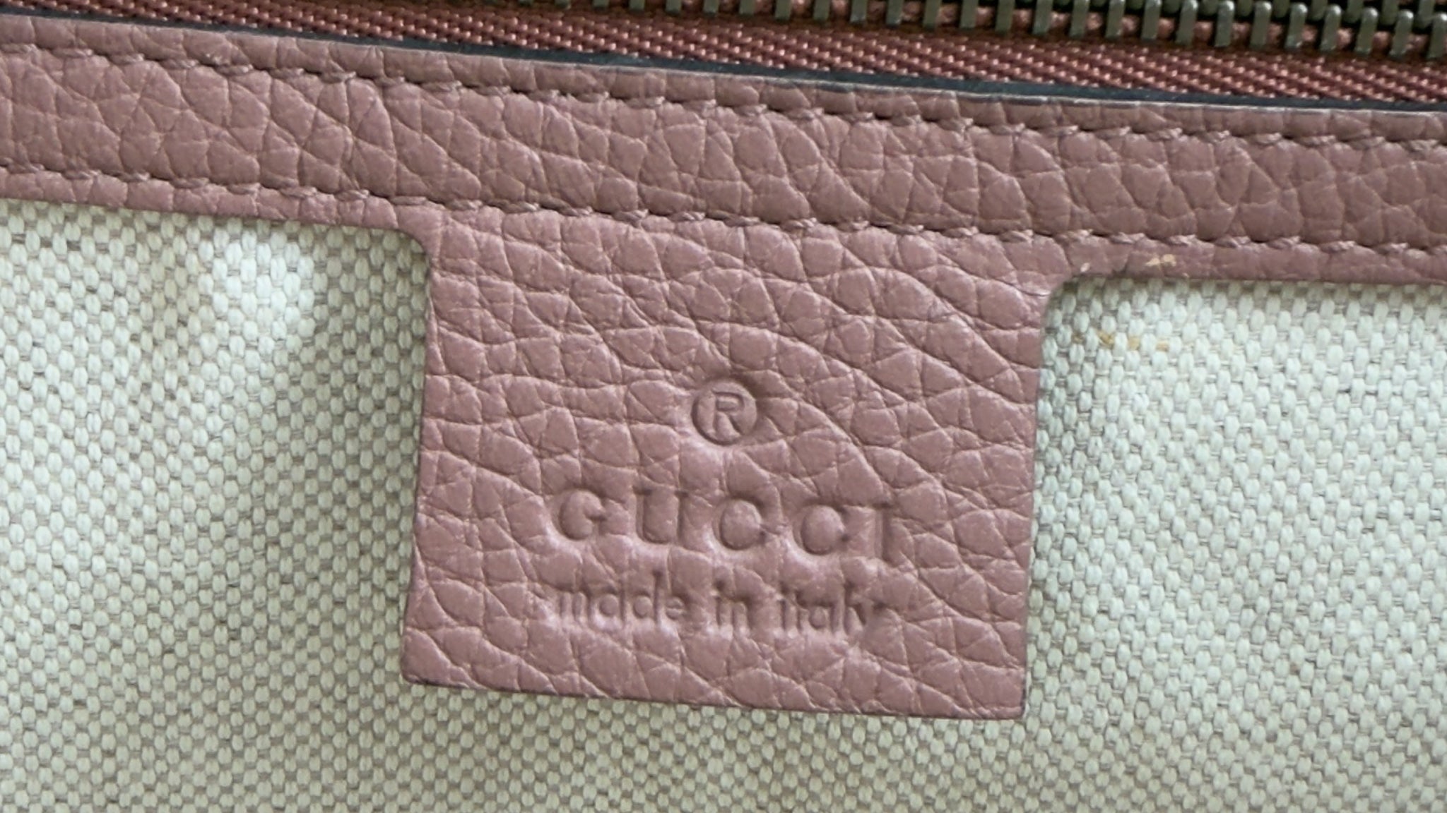 Calfskin Small GG Marmont Top Handle Bag Rosy