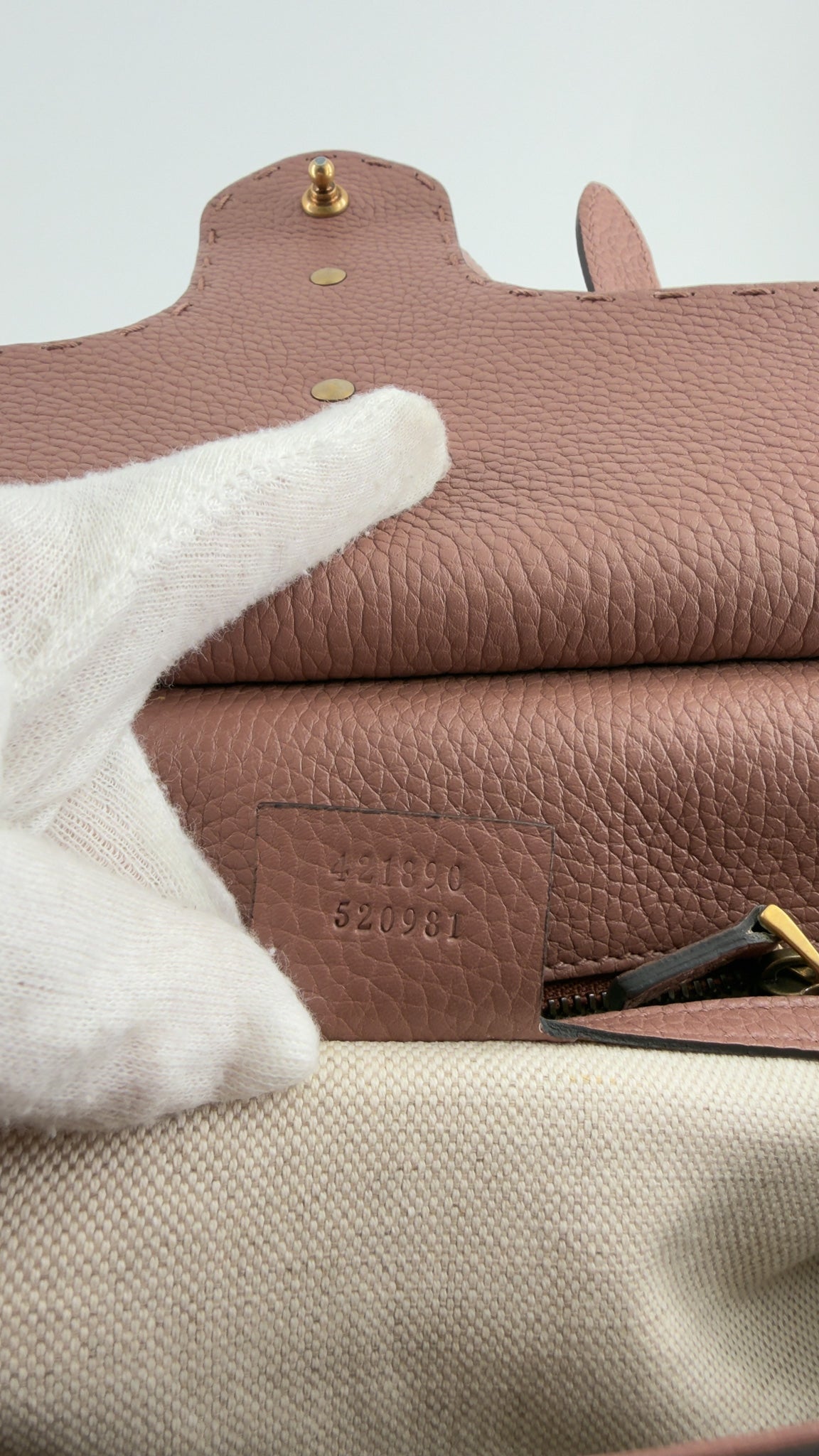 Calfskin Small GG Marmont Top Handle Bag Rosy