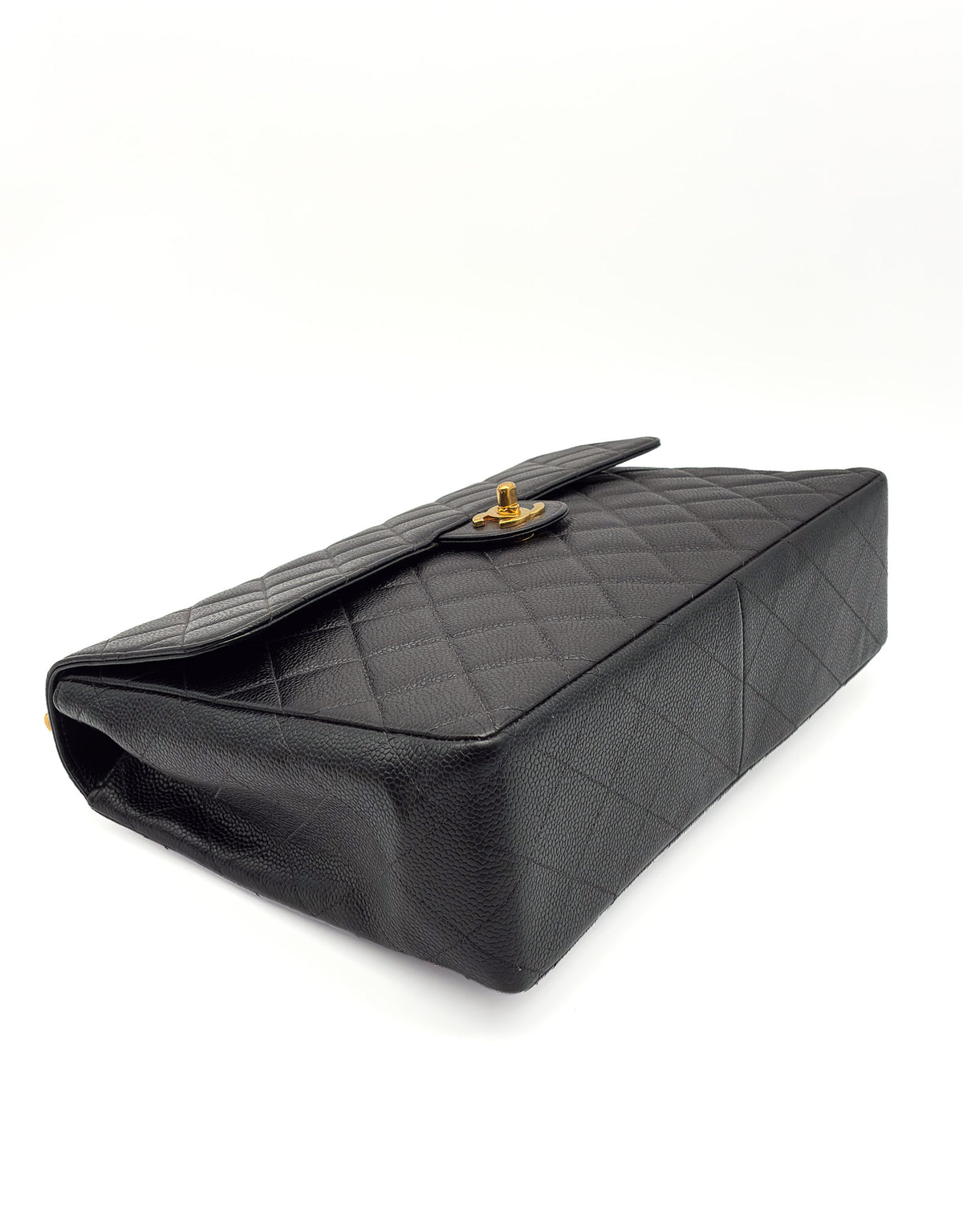 Chanel Jumbo Single Flap Caviar 24k GHW