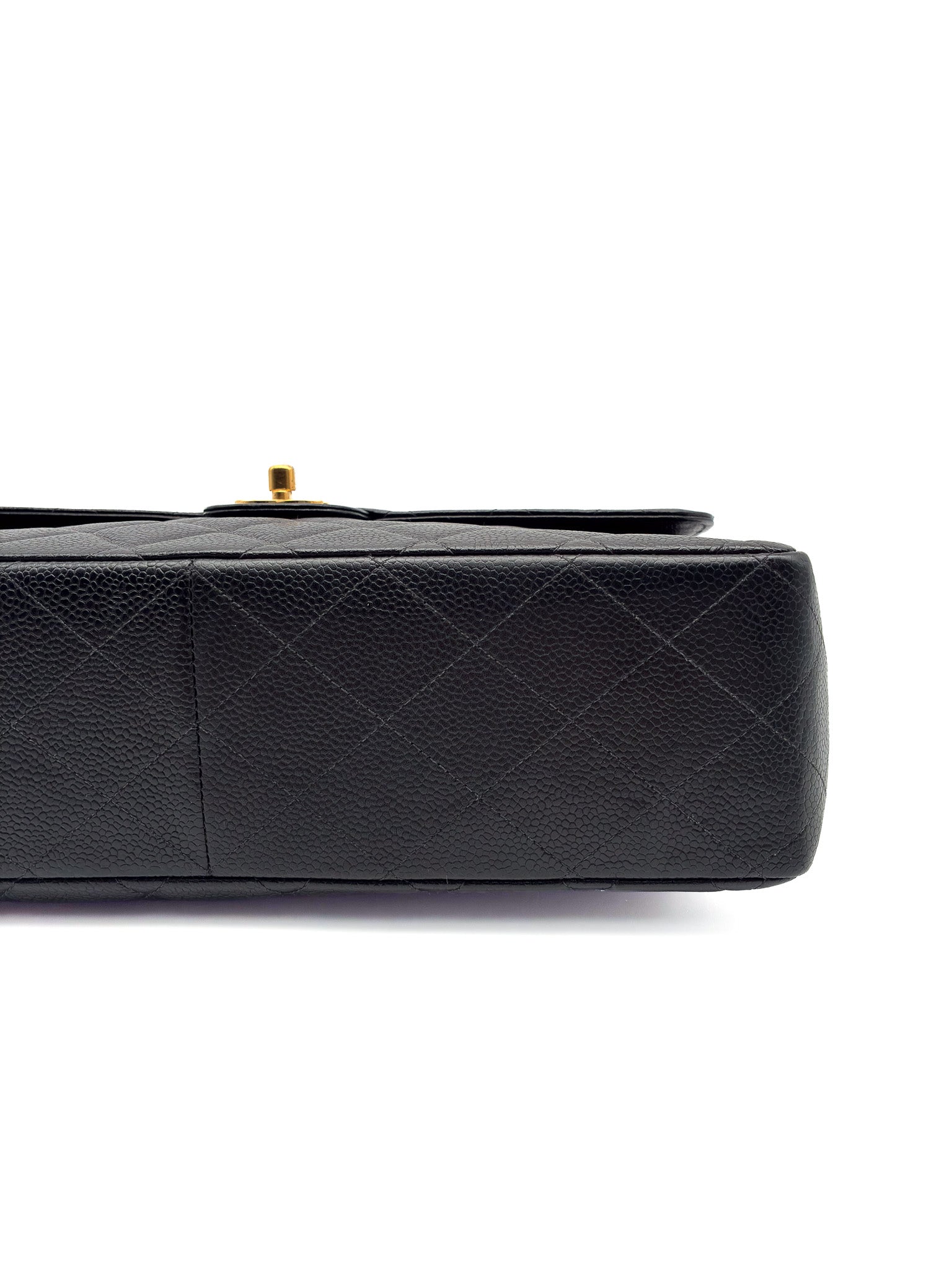 Chanel Jumbo Single Flap Caviar 24k GHW