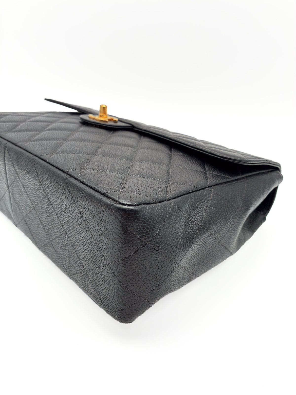 Chanel Jumbo Single Flap Caviar 24k GHW