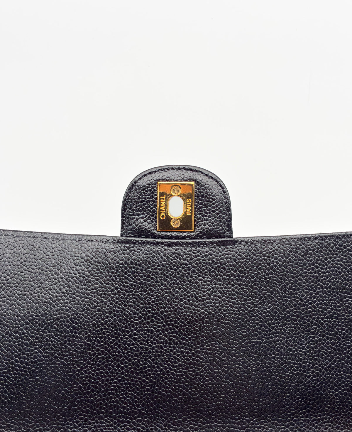 Chanel Jumbo Single Flap Caviar 24k GHW