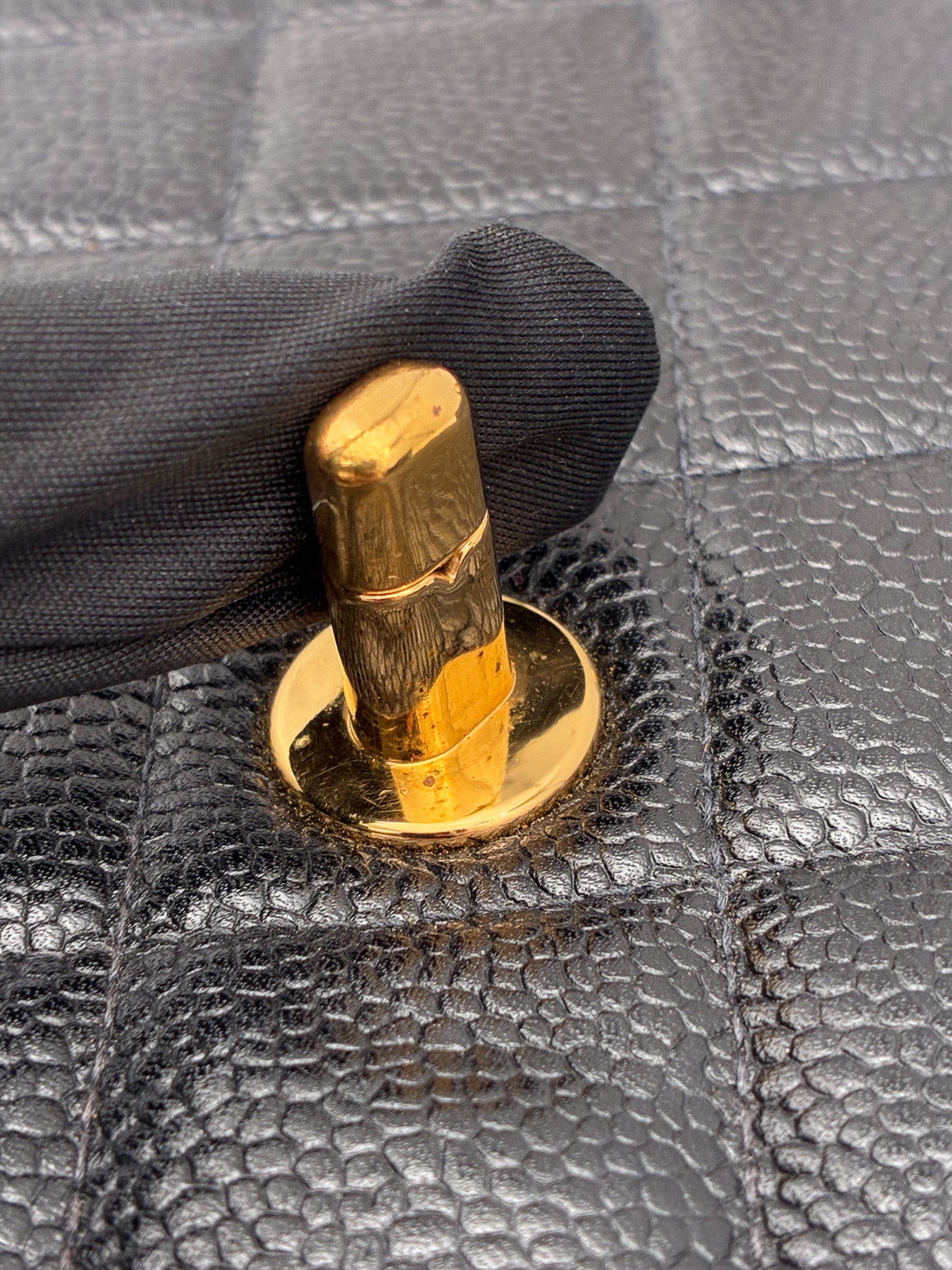 Chanel Jumbo Single Flap Caviar 24k GHW