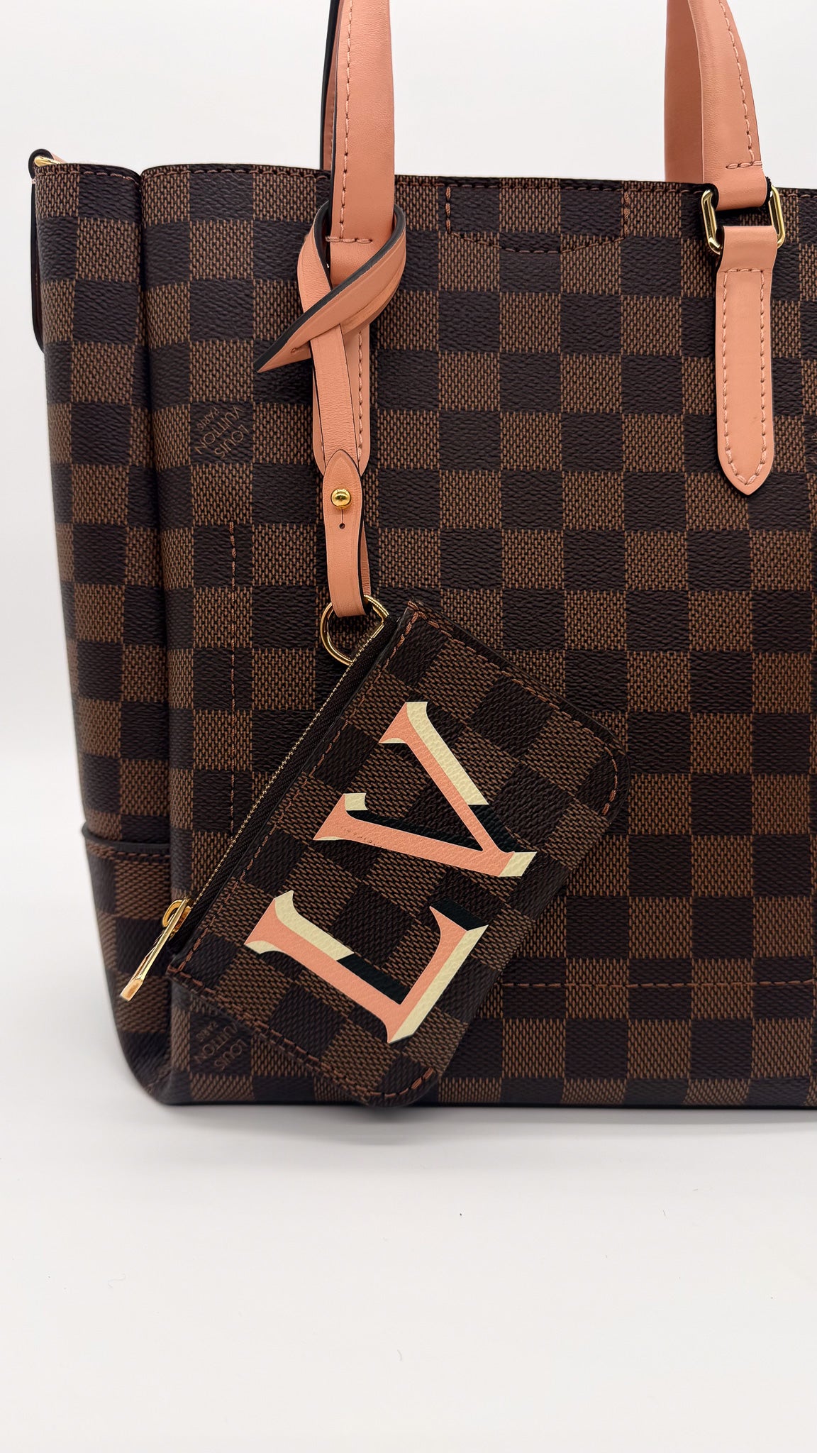 Louis Vuitton Damier Ebene Belmont PM Venus Pink