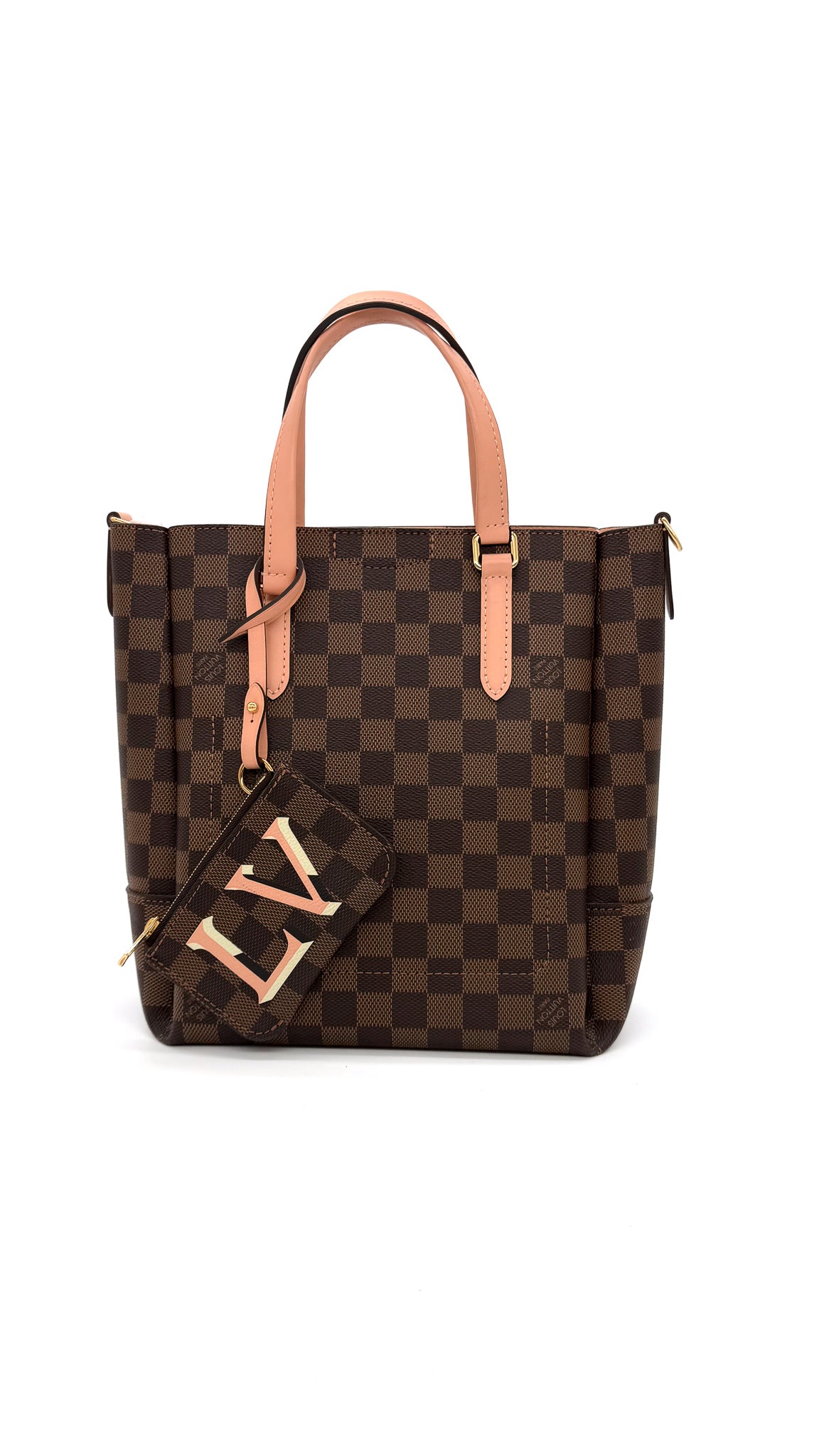Louis Vuitton Damier Ebene Belmont PM Venus Pink