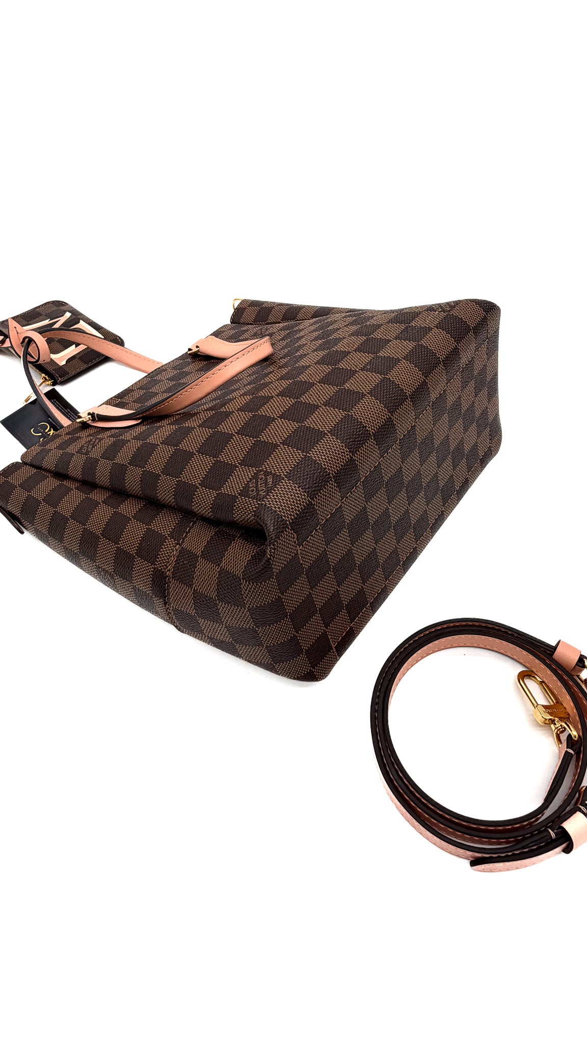 Louis Vuitton Damier Ebene Belmont PM Venus Pink