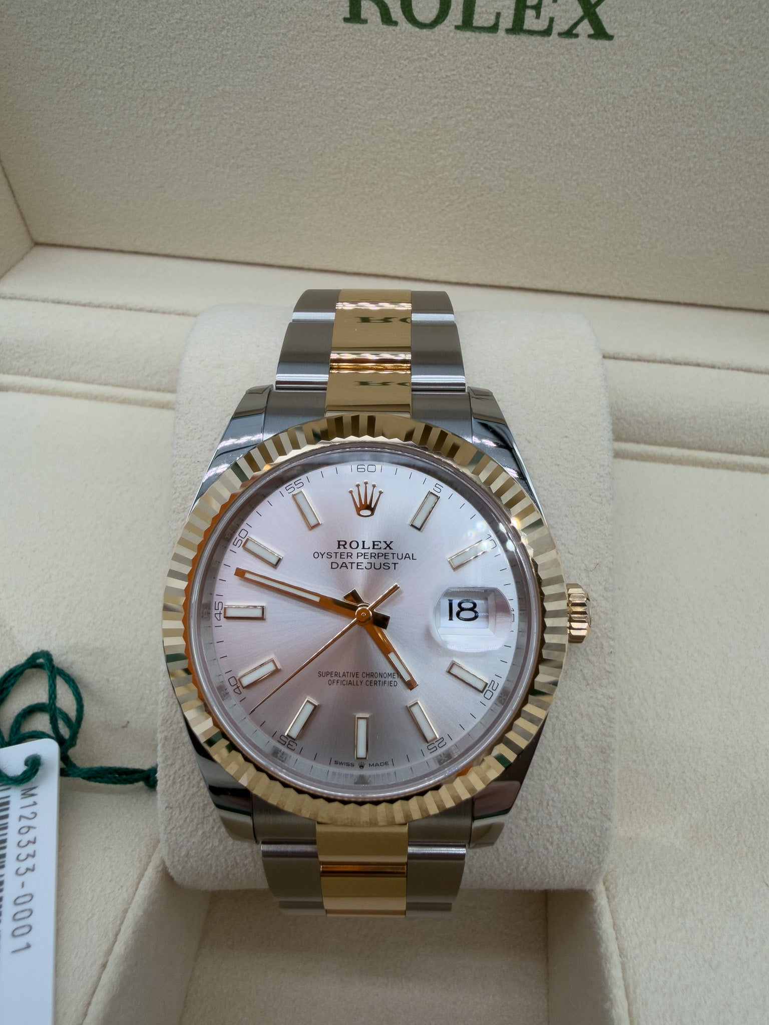 Rolex Datejust 41 Steel Yellow Gold Silver Dial Oyster 126333