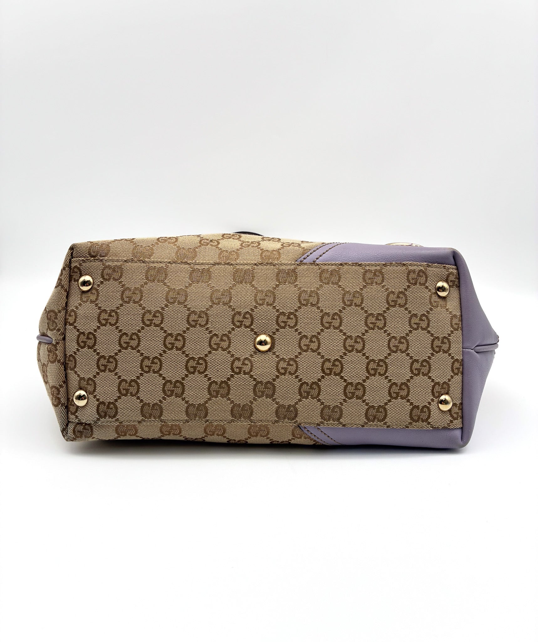 Gucci GG Canvas Small Britt Tote Handbag