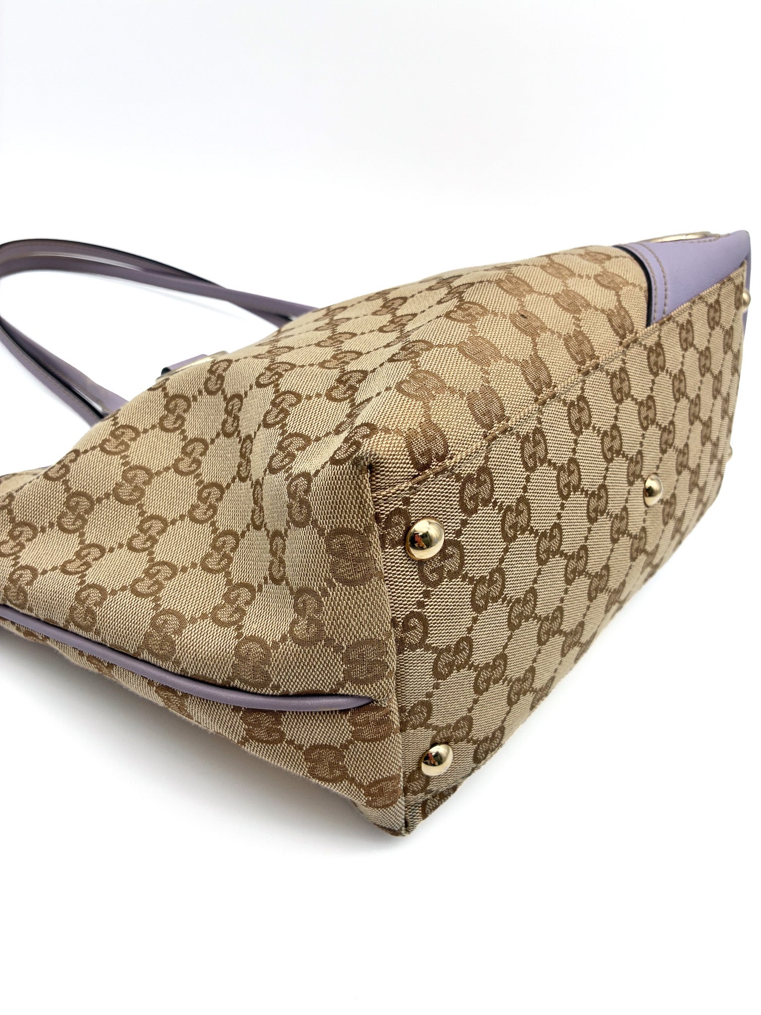 Gucci GG Canvas Small Britt Tote Handbag