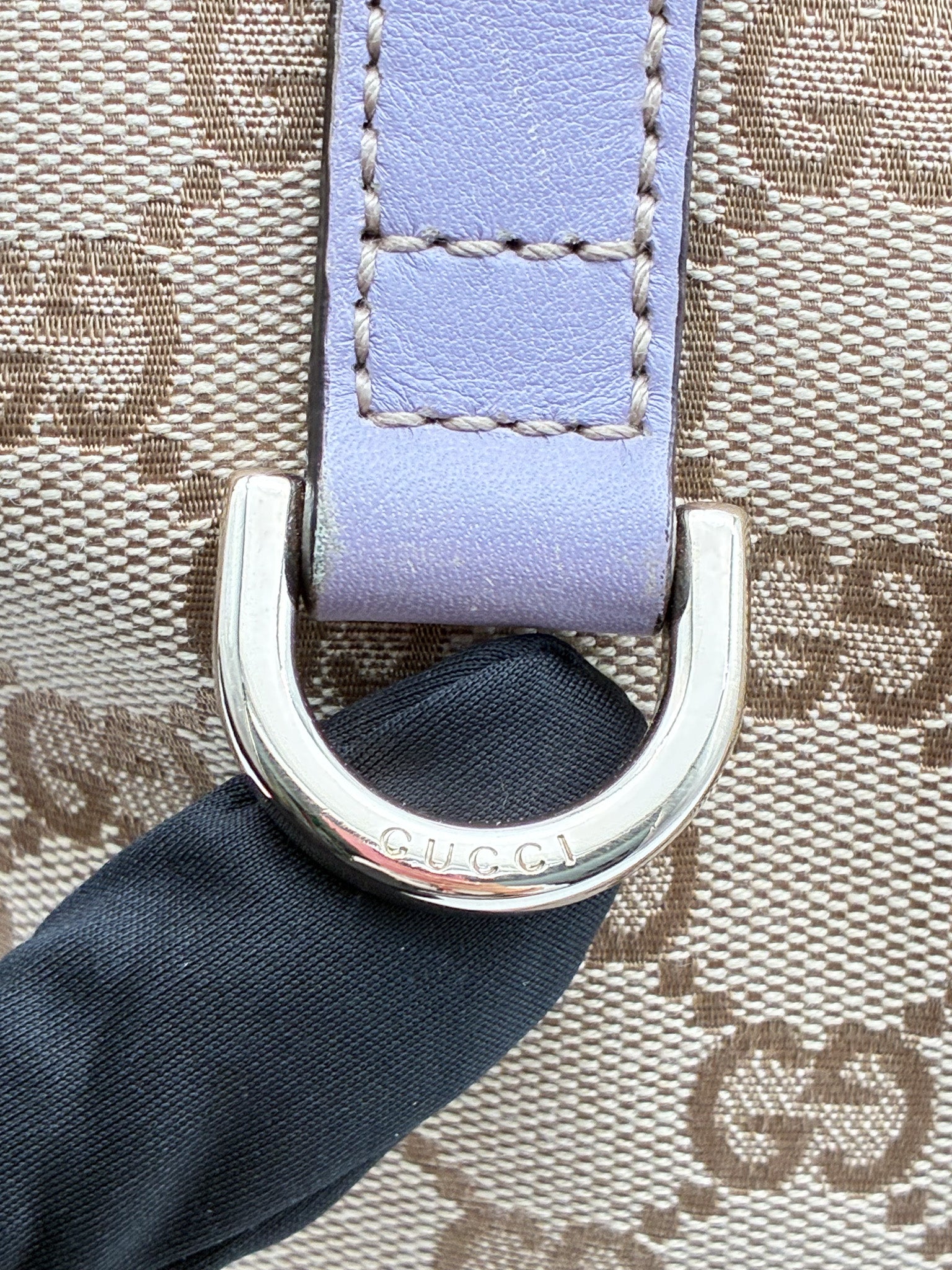 Gucci GG Canvas Small Britt Tote Handbag