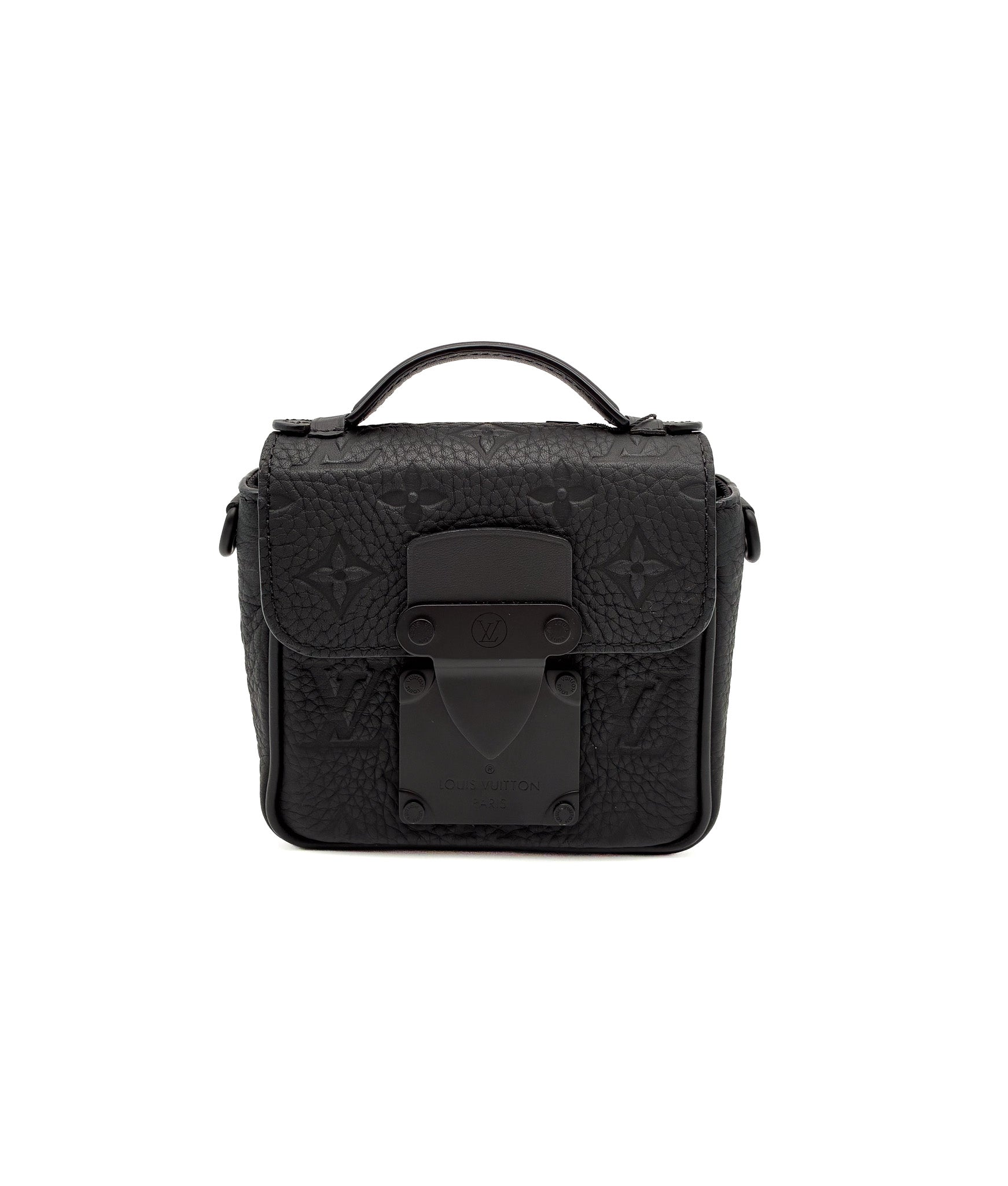 Louis Vuitton Black Pico S-Lock in Embossed Taurillon Monogram Leather
