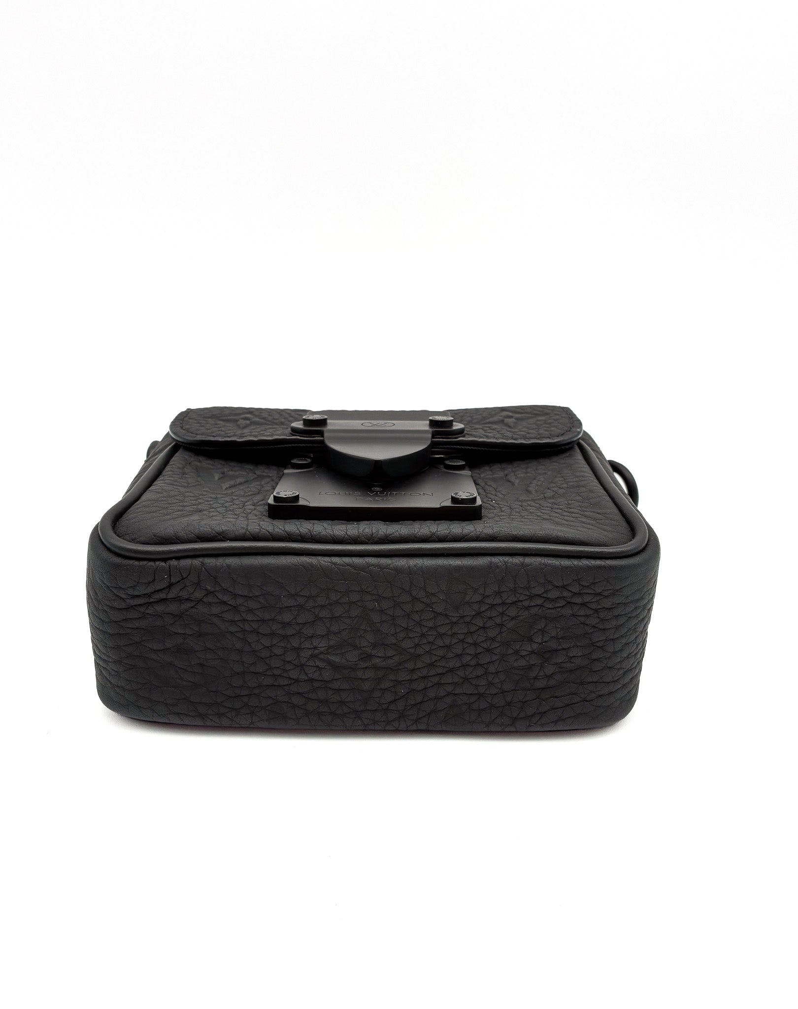 Louis Vuitton Black Pico S-Lock in Embossed Taurillon Monogram Leather