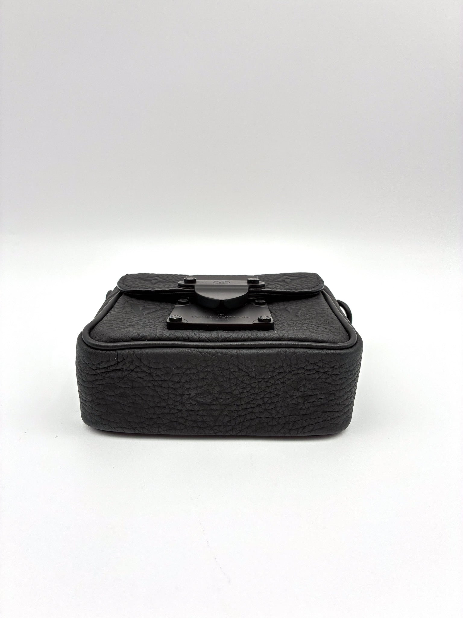 Louis Vuitton Black Pico S-Lock in Embossed Taurillon Monogram Leather