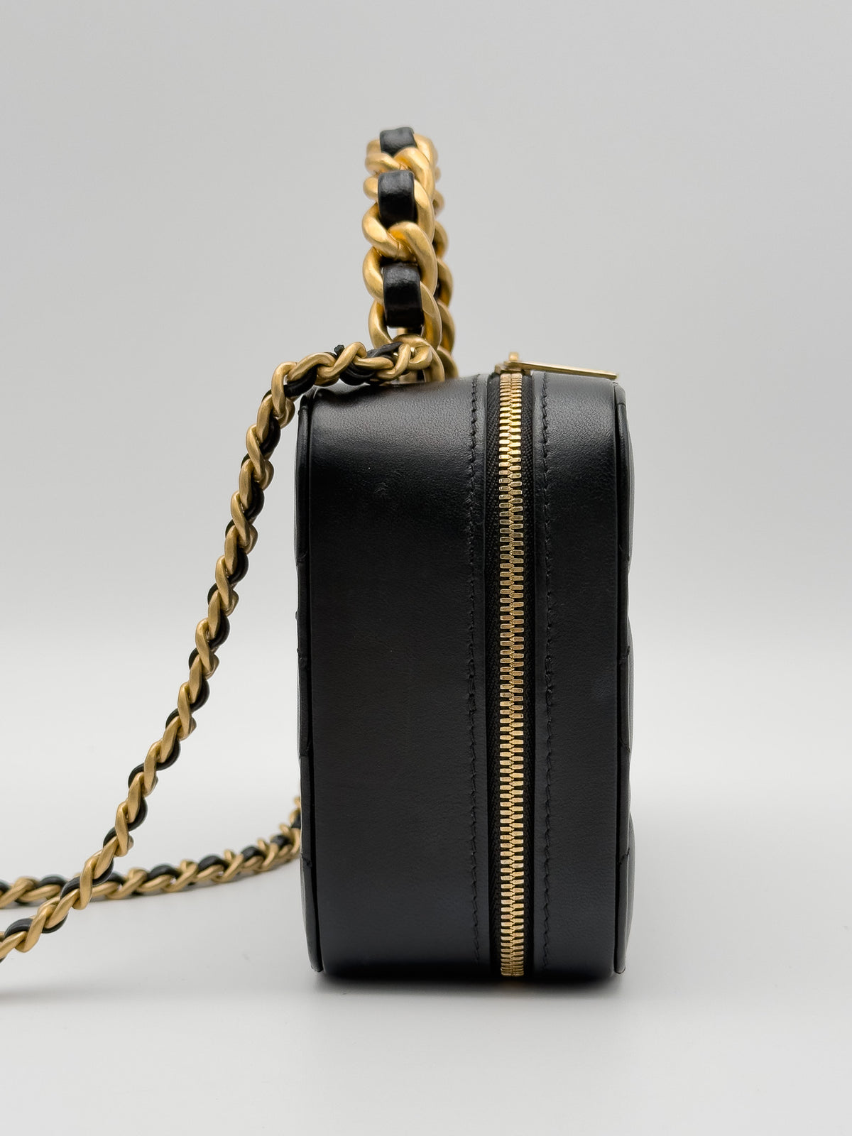 Chanel Small CC Quilted Lambskin Top Handle Vanity Case satchel