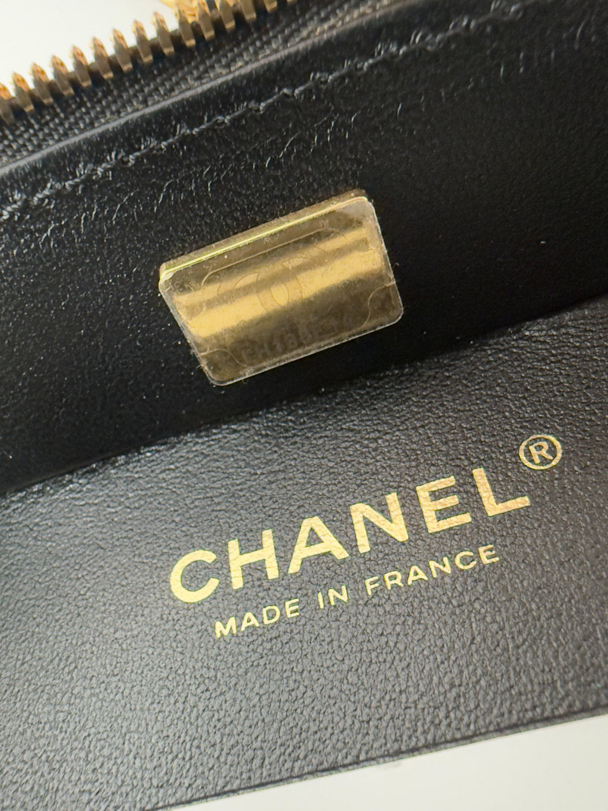 Chanel Small CC Quilted Lambskin Top Handle Vanity Case satchel