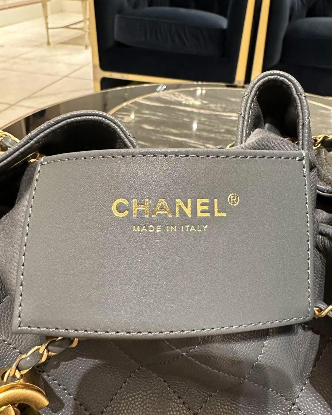 Chanel 25 Medium hobo Bag Dark Grey Caviar GHW