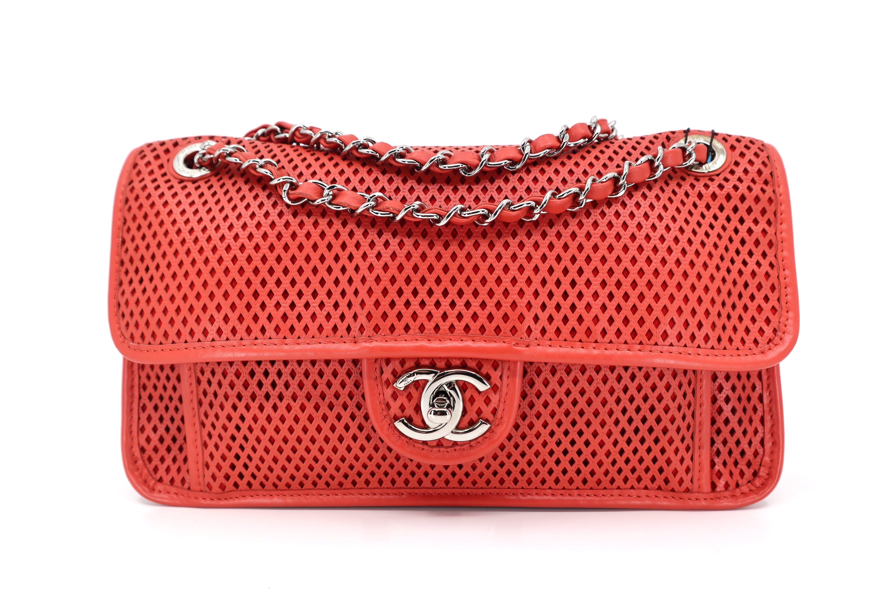 Chanel Up In The Air Flap Bag Perforated Leather Medium