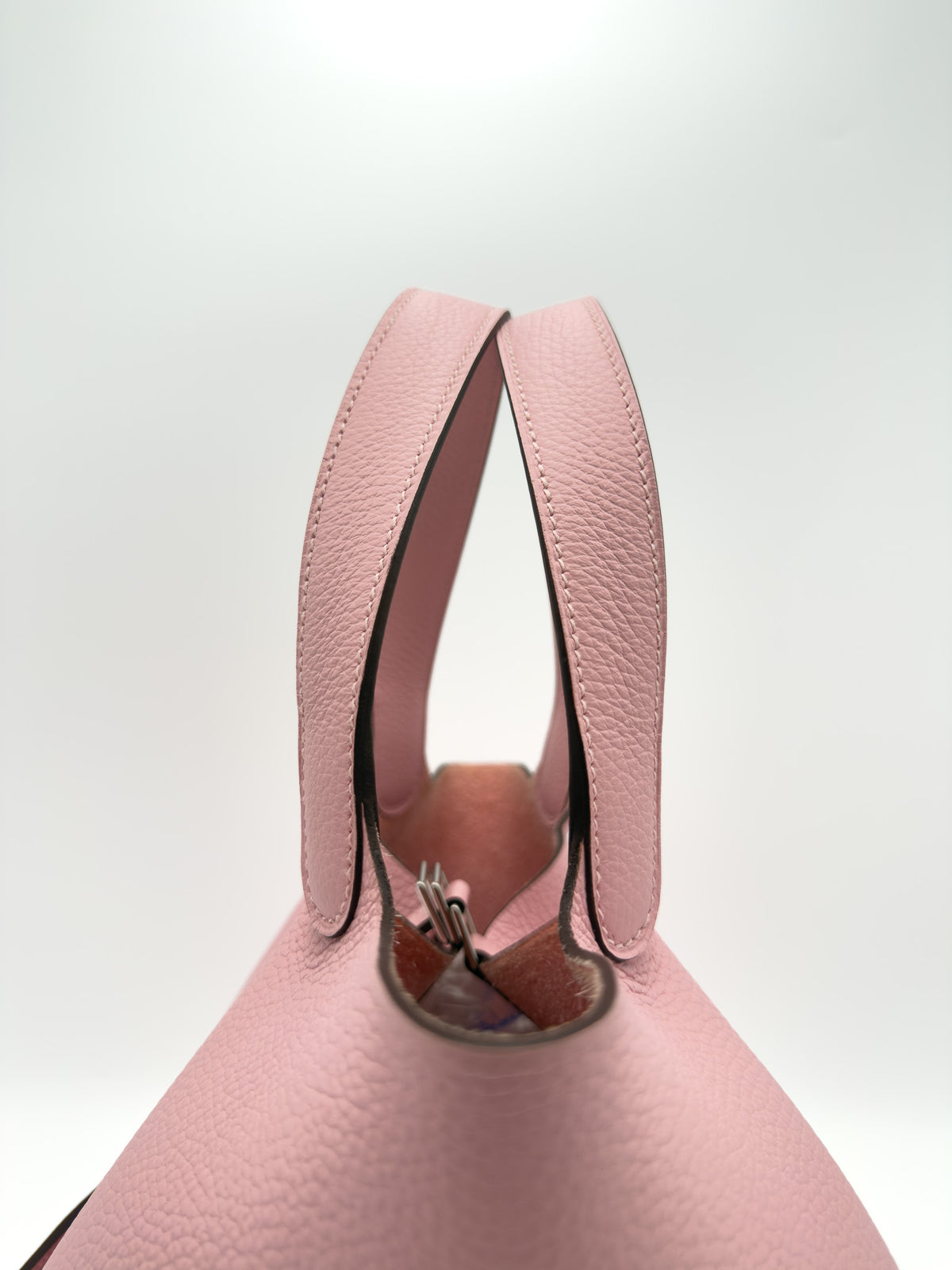 Hermes Clemence Picotin Lock 22 Rose Sakura SHW