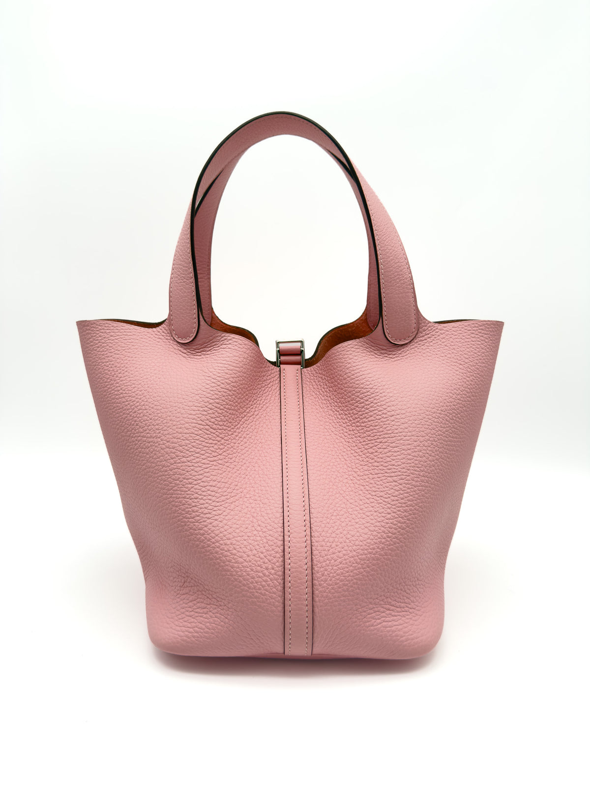 Hermes Clemence Picotin Lock 22 Rose Sakura SHW