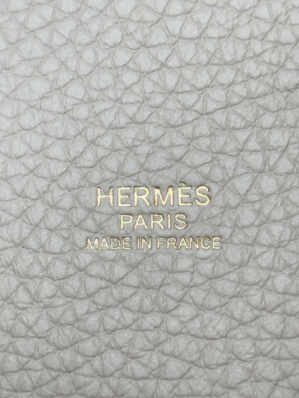 Hermes Picotin Clemence Lock 18 in light craie