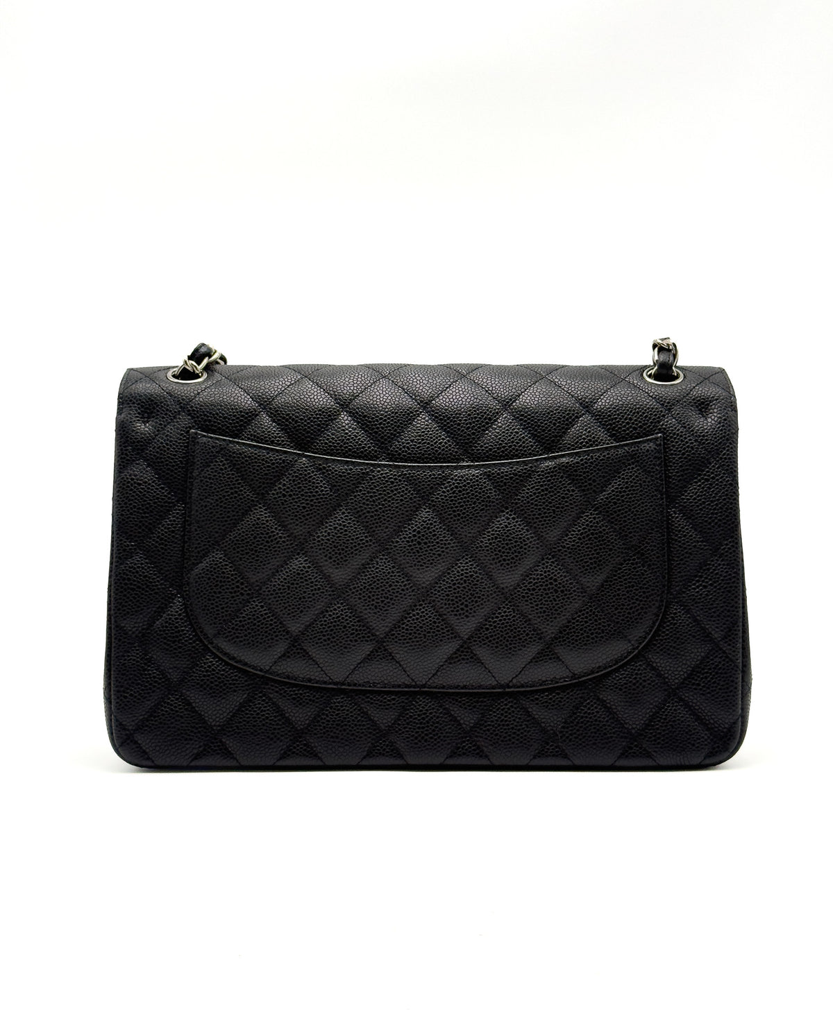 Chanel Jumbo Double Flap Black Caviar Quilted SHW