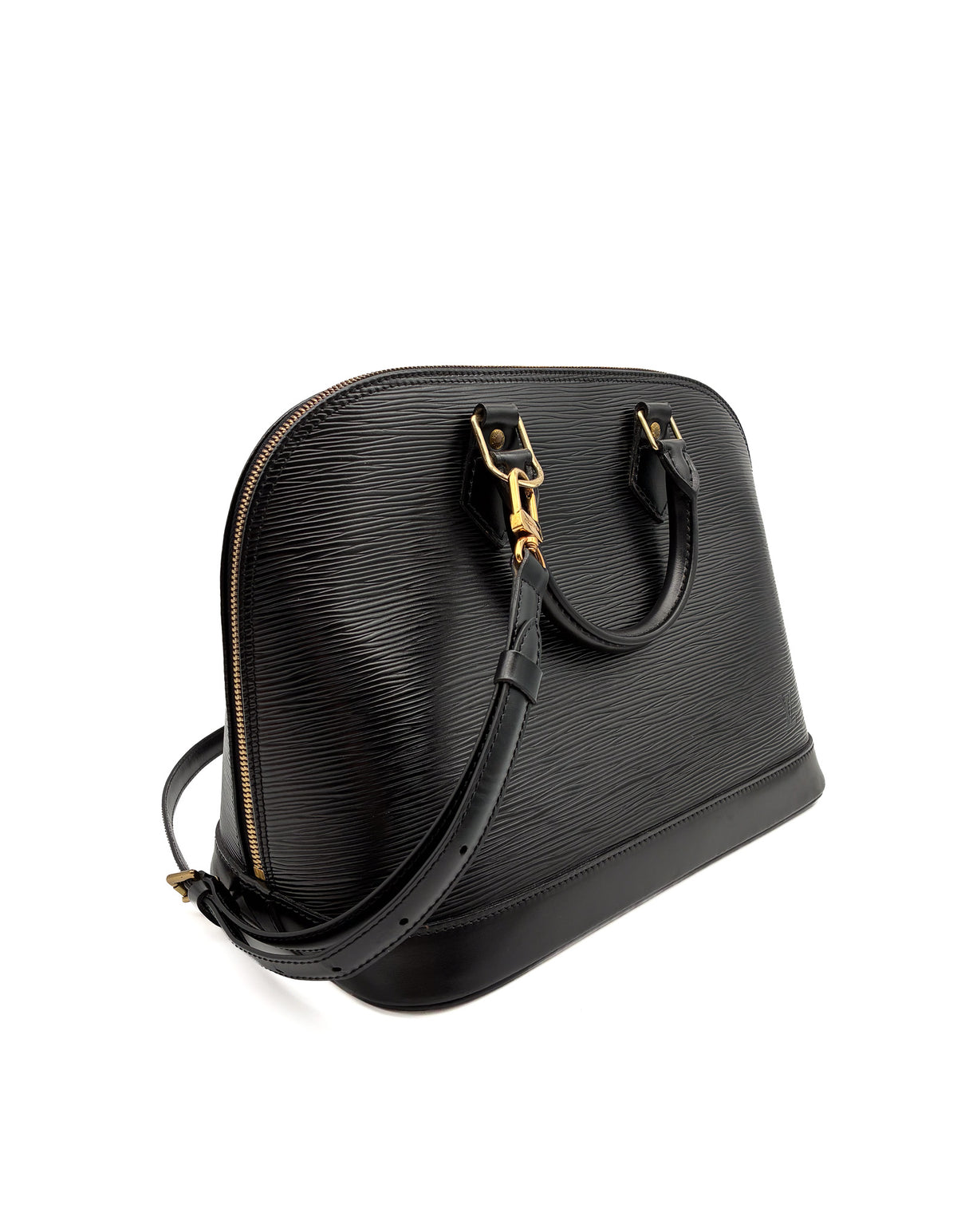 Louis Vuitton Alma PM Black Epi GHW