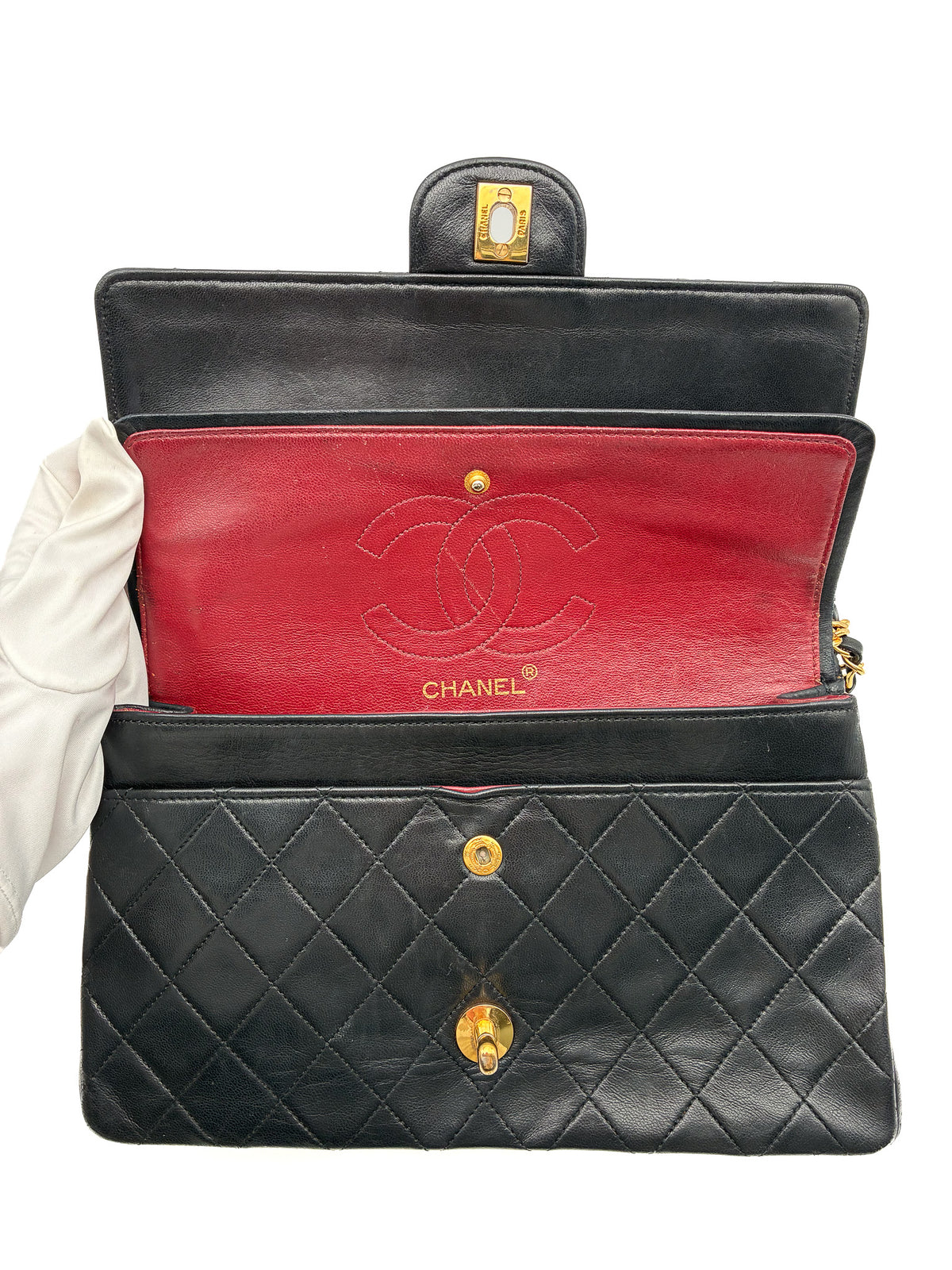 Chanel Vintage Classic Double Flap Medium lambskin