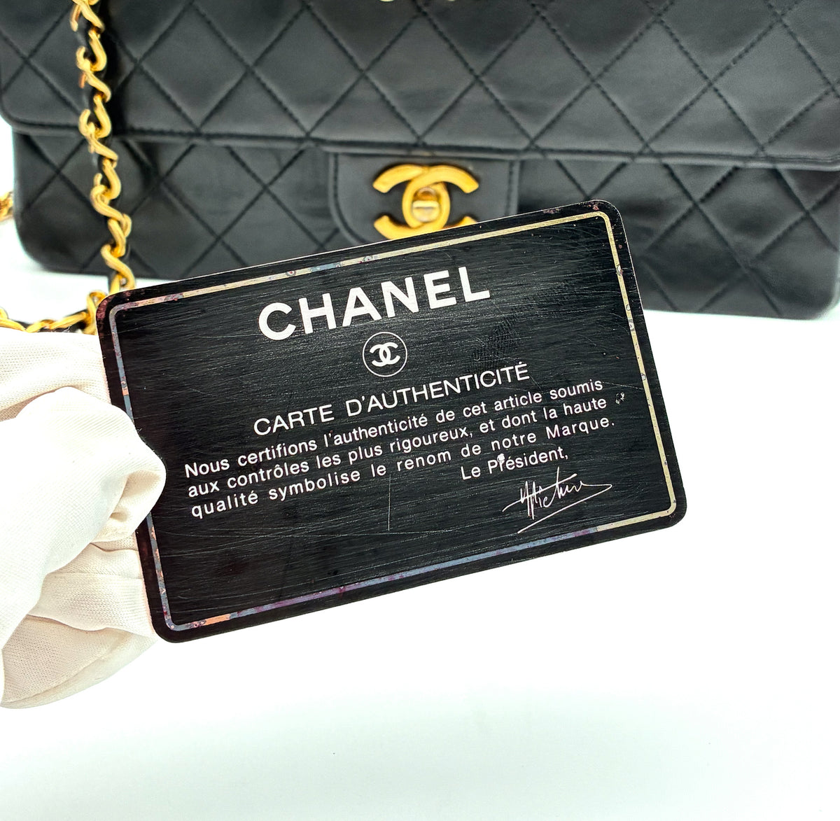 Chanel Vintage Classic Double Flap Medium lambskin