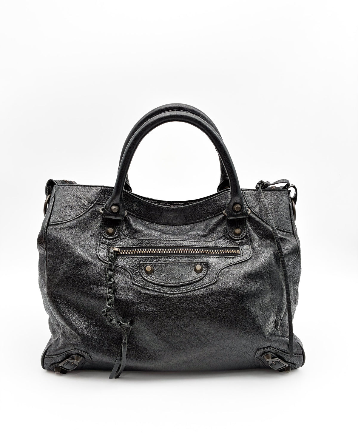 Balenciaga Agneau Classic Hardware City Black