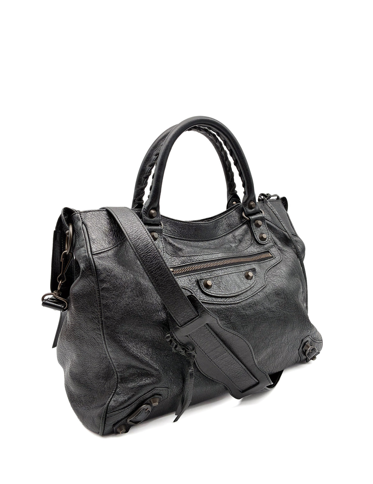 Balenciaga Agneau Classic Hardware City Black