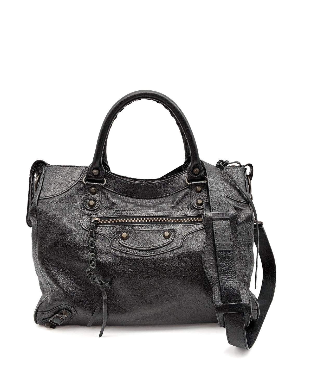 Balenciaga Agneau Classic Hardware City Black