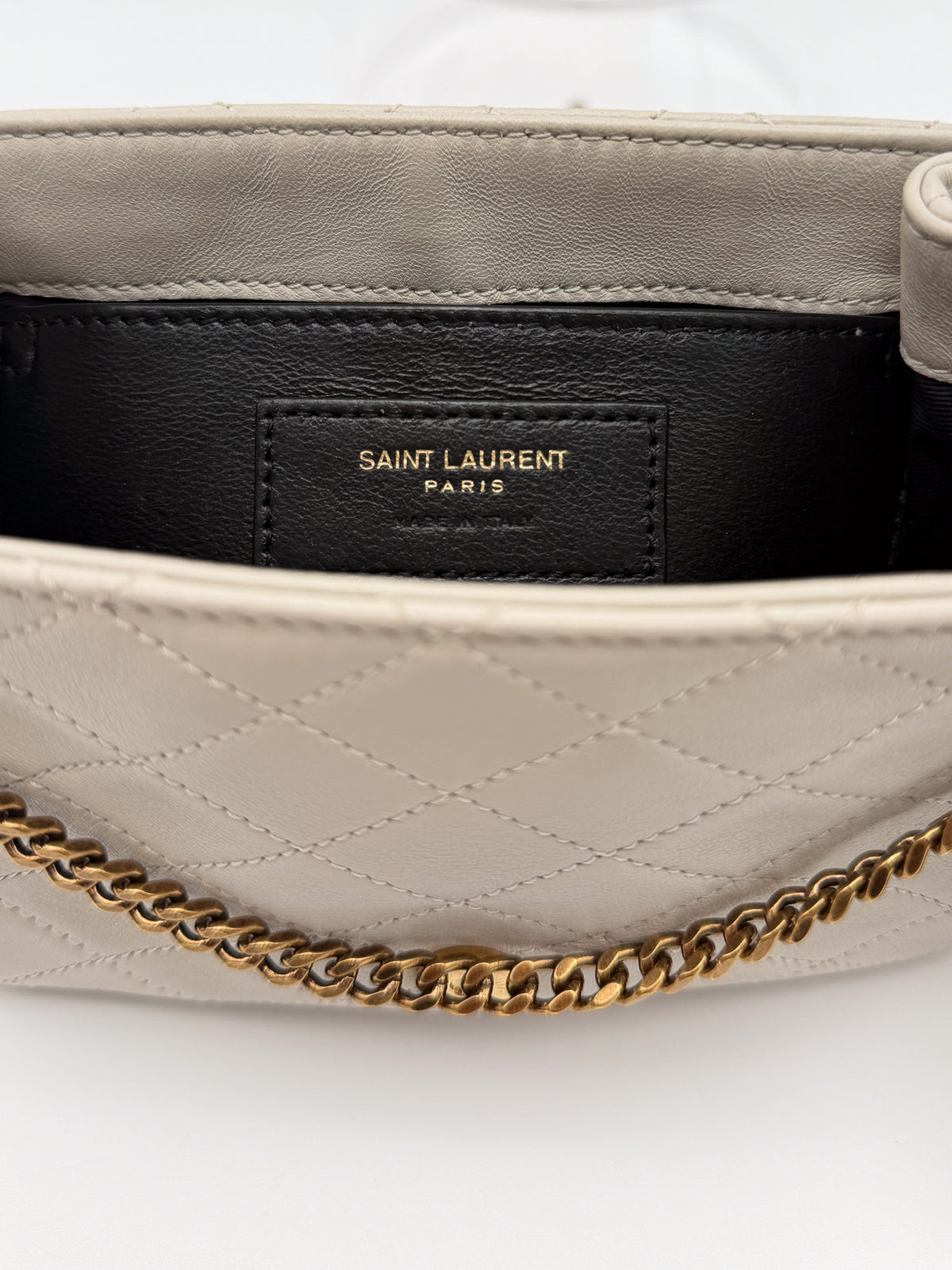 Saint Laurent Lambskin Quilted Monogram Mini Nolita